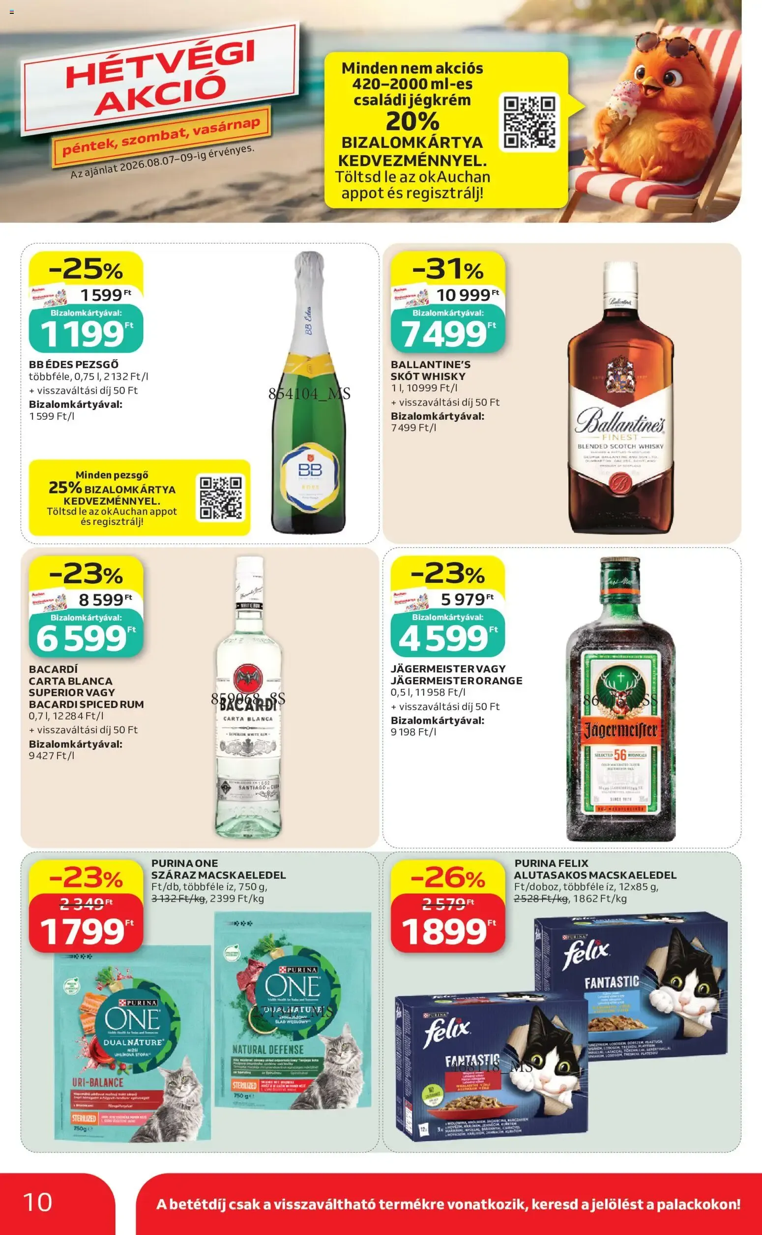 Katalógus Auchan Szupermarket akciós újság - 2026.08.06. -tól/töl > akció, lapozható szórólap 🛍️ augusztus 6.-tól augusztus 12.-ig 2026. - Oldal 10