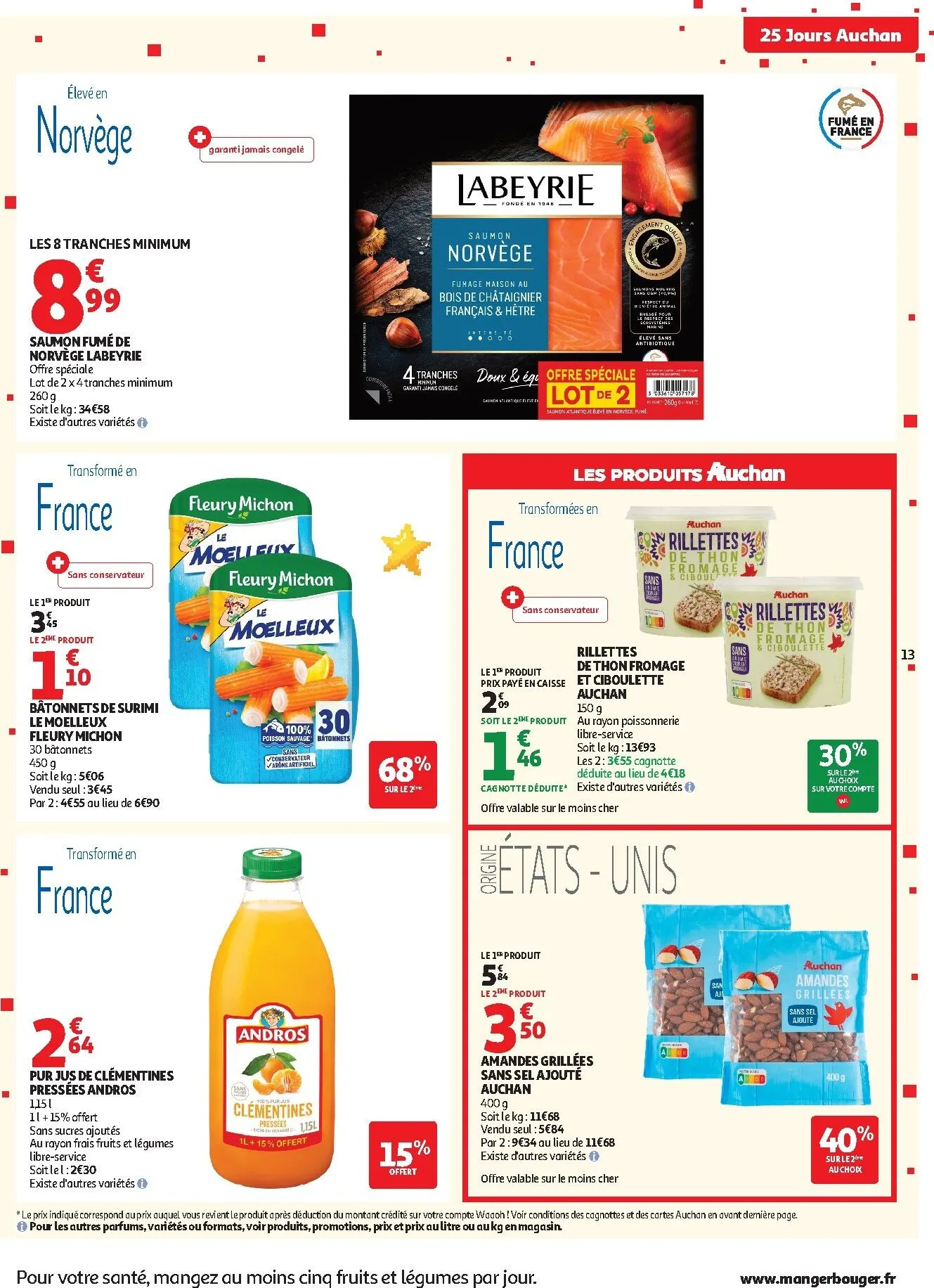 Current Auchan supermarché - 25 jours leaflet valid from du mardi 27/10/2026 to du samedi 31/10/2026 du 27 octobre au 31 octobre 2026 - Catalogue page 13