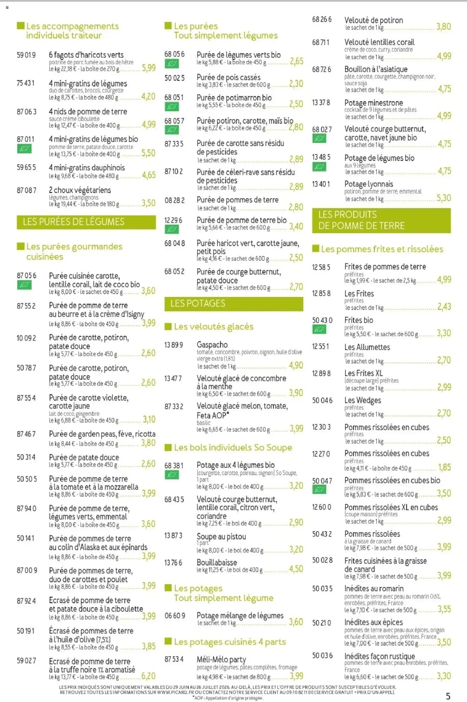 Picard - Catalogue Trimestriel à partir du 29/06/2026 - promo en ligne du 29 juin au 13 septembre 2026 - Catalogue page 5