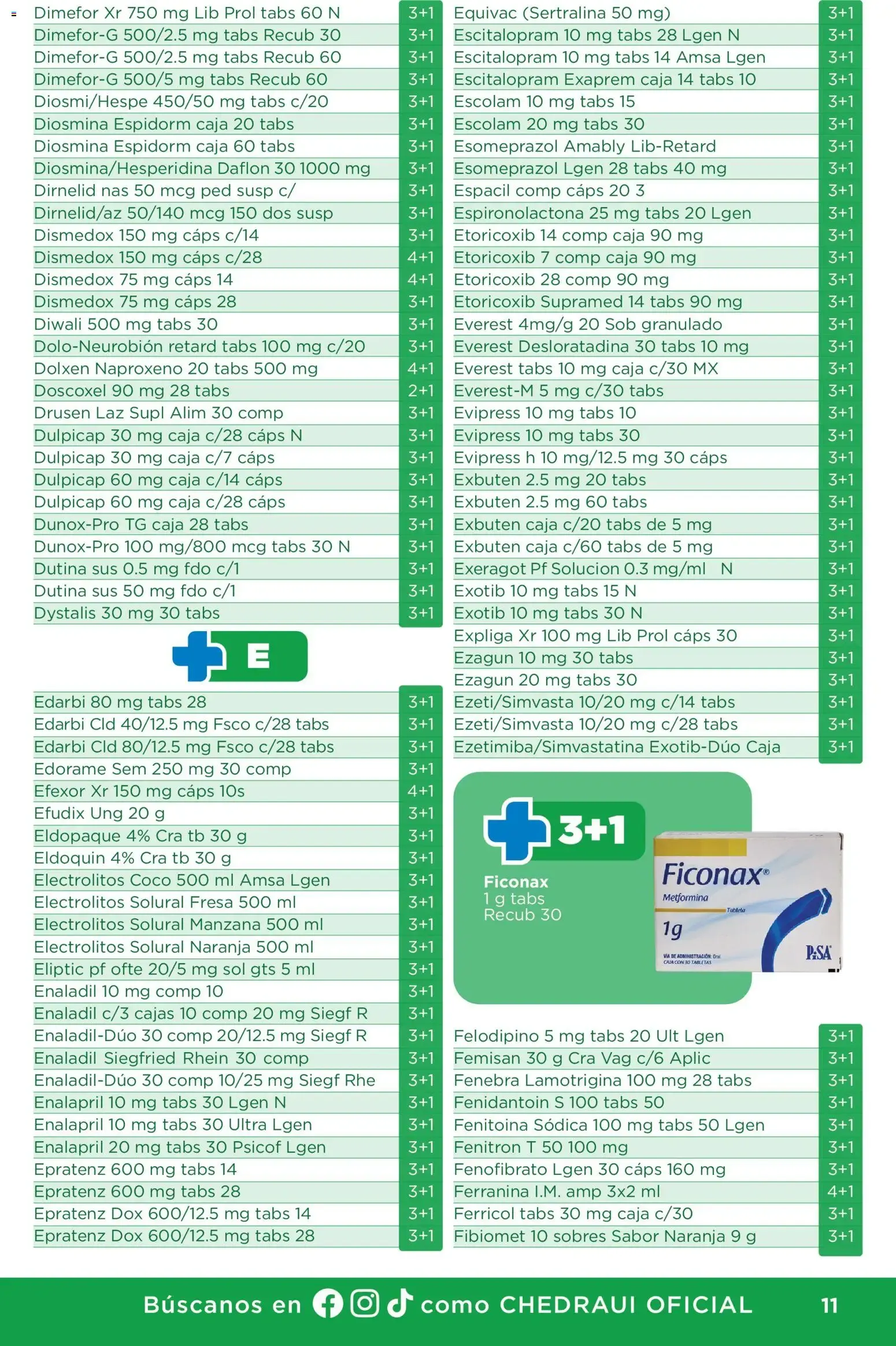 Catálogo de Chedraui folleto Plan de farmacia (01/07/2026 - 30/09/2026) - catálogo en línea 1 de julio al 30 de septiembre 2026 - Pagina 11