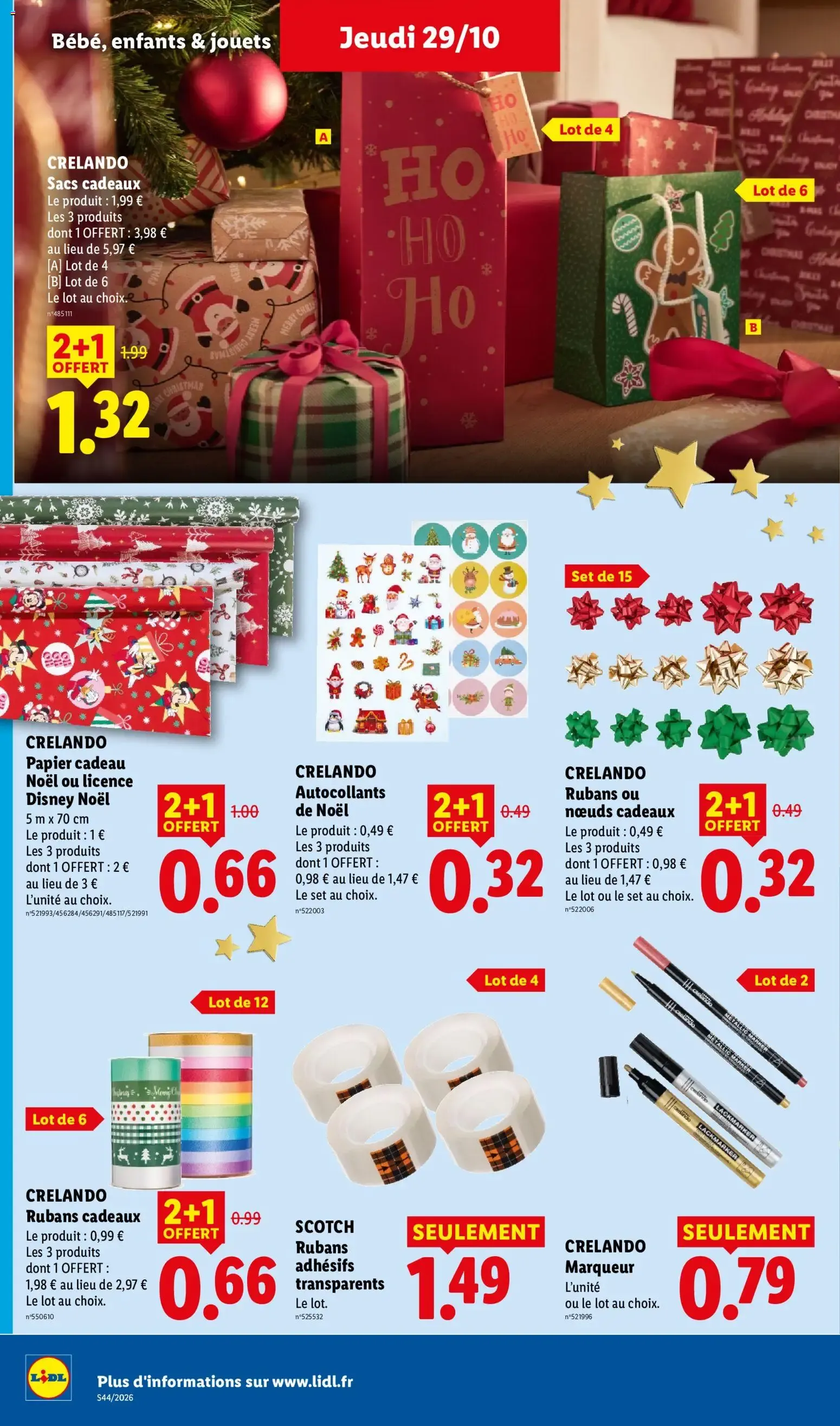 LIDL: Faites briller les fêtes à prix minis ! du 29 octobre au 4 novembre 2026 - Catalogue page 45