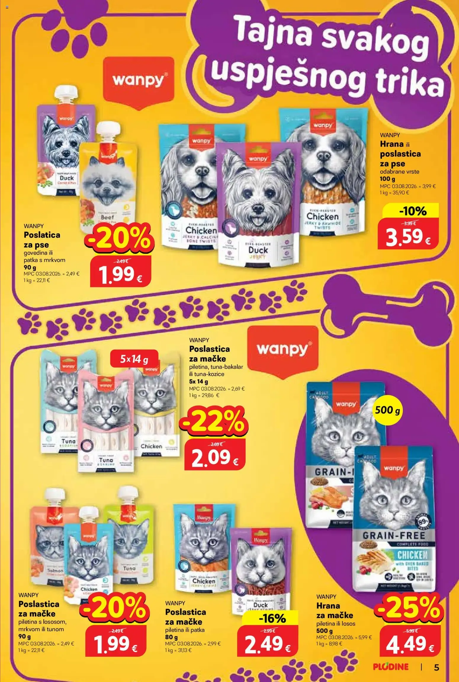 Katalog Plodine Katalog kućni ljubimci novi od 01.10.2026 na listanje > letak digitalni od 1. listopada do 14. listopada 2026. - Pregled Stranica 5