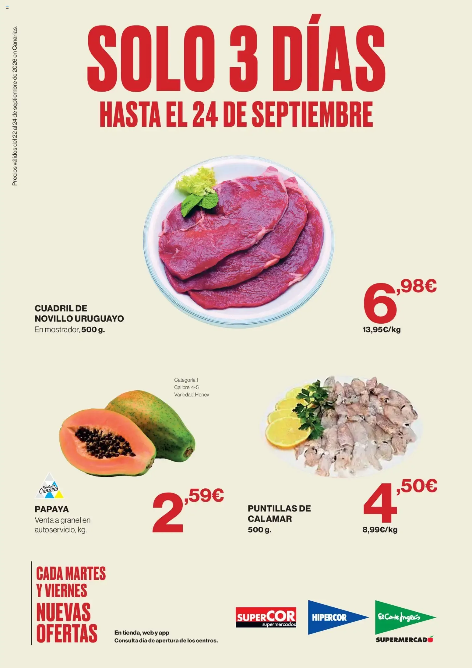 Catálogo de Supercor Canarias 22/09/2026 - 24/09/2026 22 de septiembre al 24 de septiembre 2026 - Página 1