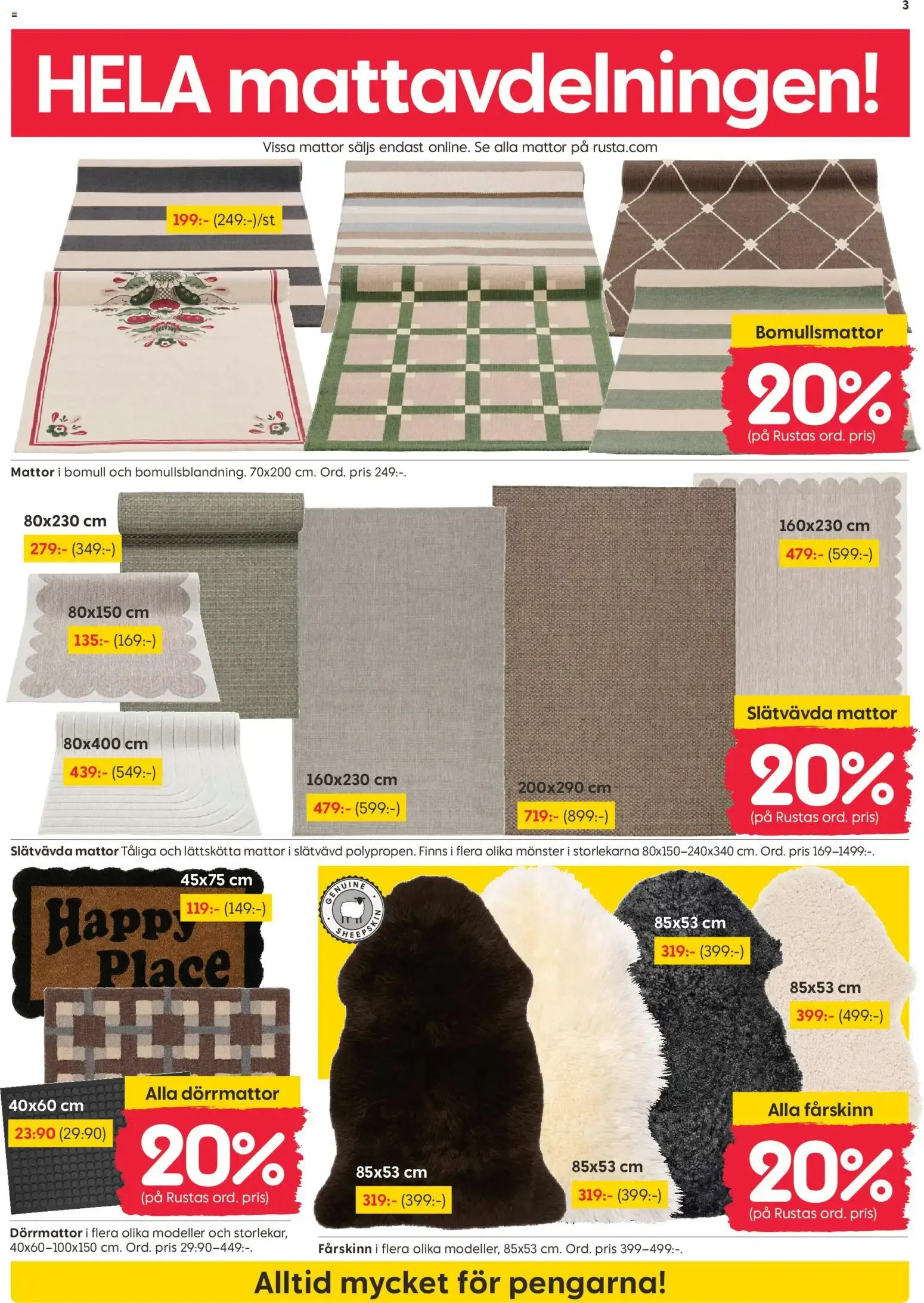 Rusta erbjudanden från 05/10/2026 - 11/10/2026 > Reklamblad nuvarande rabatter från 5 oktober till 11 oktober 2026 - Reklamblad sidor 3
