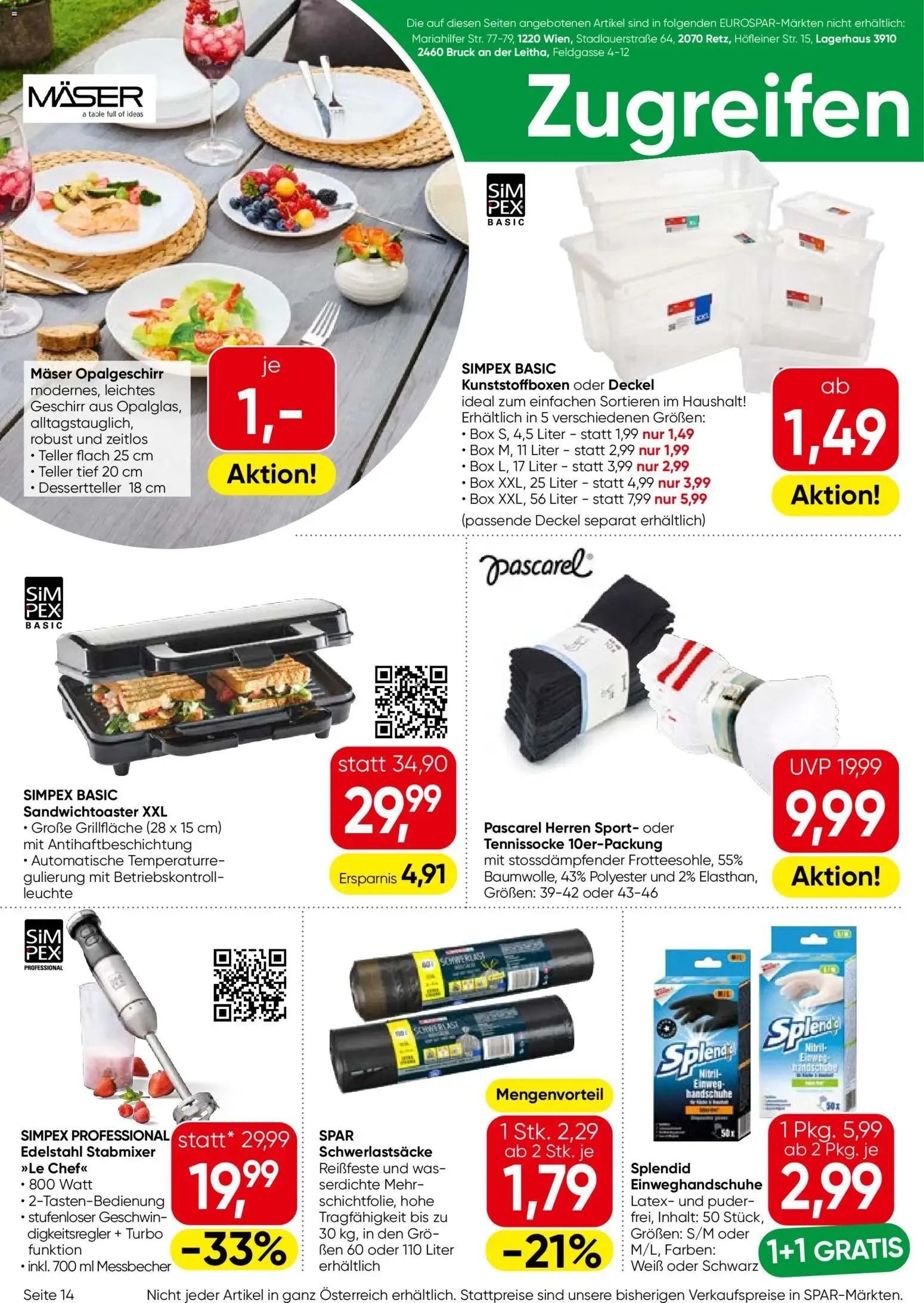 Eurospar Flugblatt von 24.09.2026 - Aktuelle Angebote von 24. September bis 7. Oktober 2026 - Flugblätt seite  14