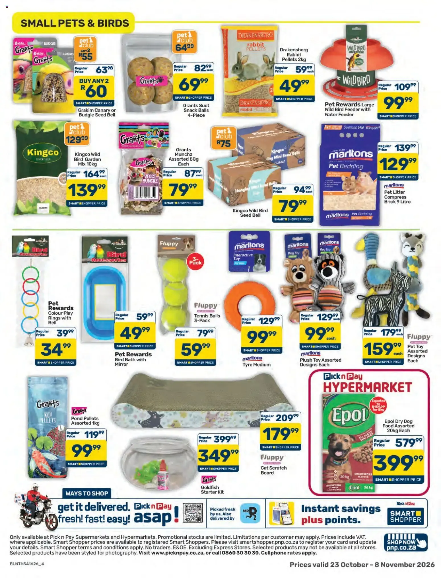 Pick n Pay Pet Specials (23/10/2026 - 08/11/2026) Online from 23 October to 8 November 2026 - Catalogue Page 4