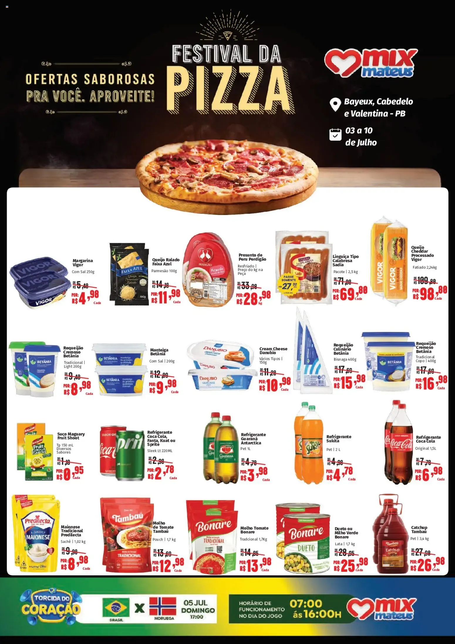 Encarte de Festival da Pizza Mix Mateus 3 de julho até 10 de julho 2026 - Pagina 1