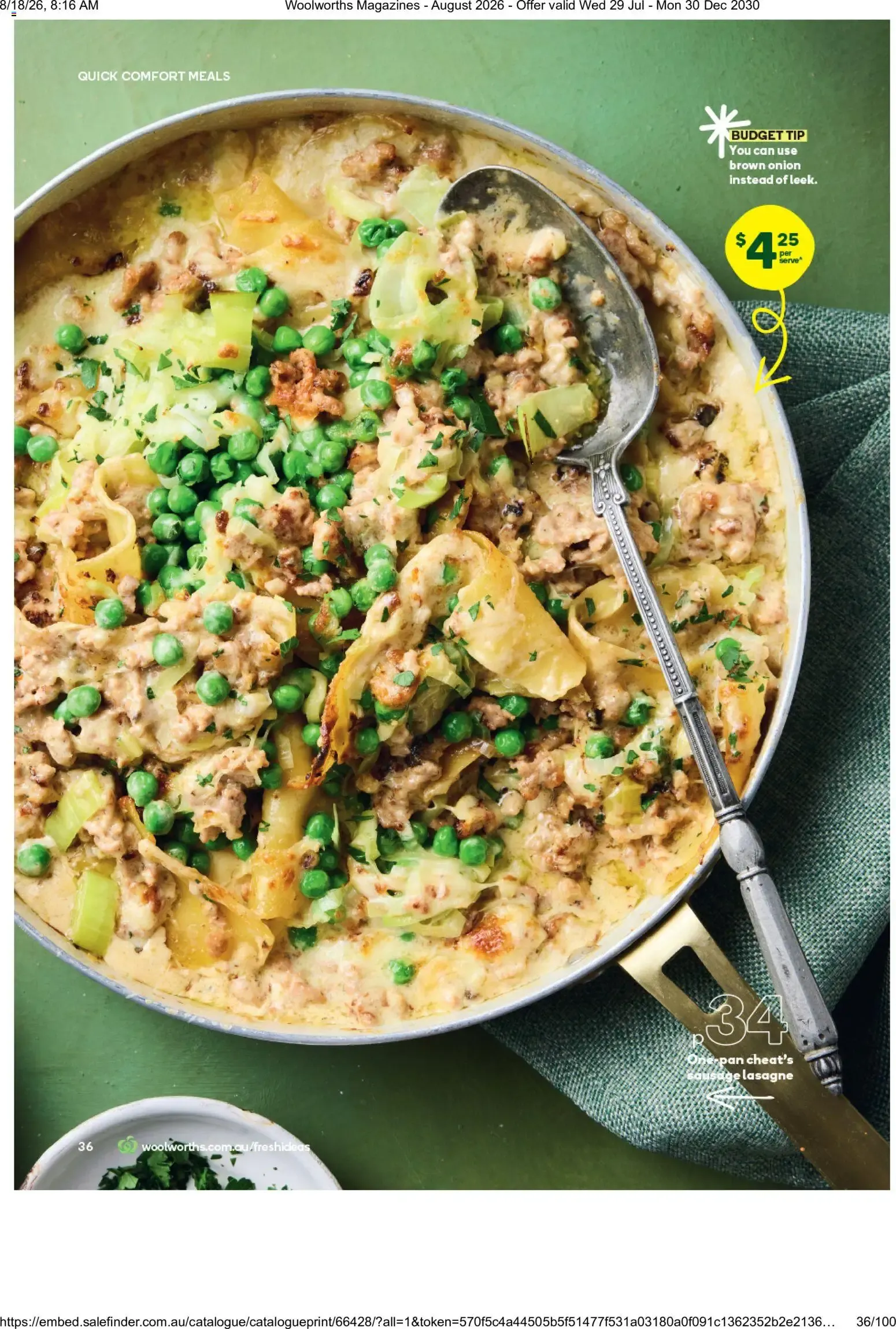 Woolworths Fresh Ideas - August 2026 - Catalogue valid from 29 July to 30 December 2030 - page 36