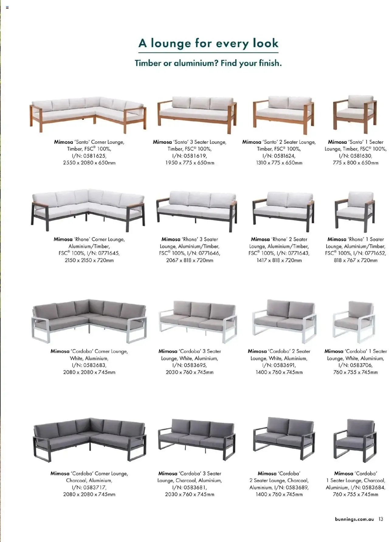 Bunnings Warehouse Outdoor Style Guide - Catalogue valid from 25 August to 25 August 2026 - page 13