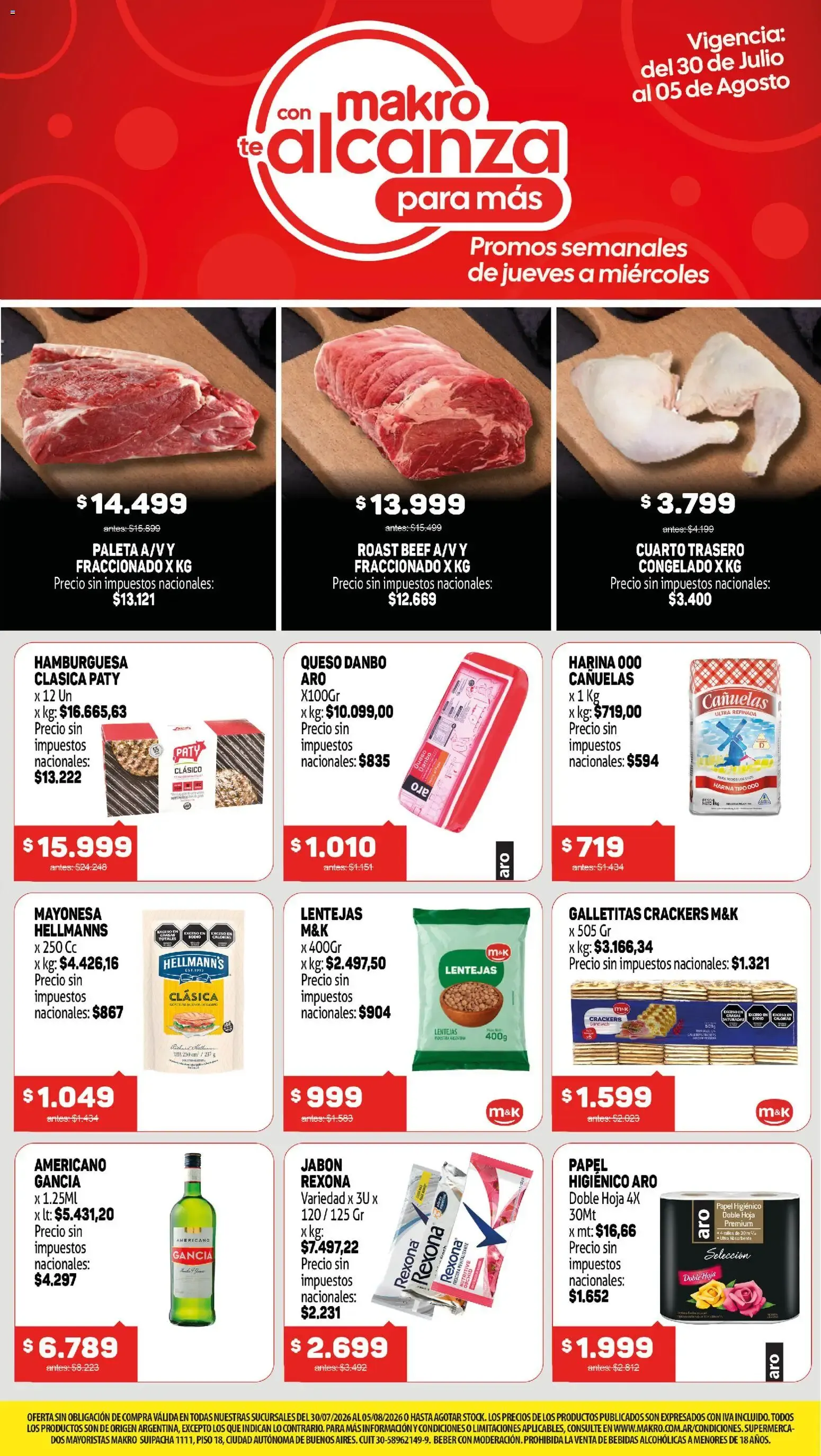 Ofertas de Makro ofertas del 30/07/2026 - 05/08/2026 30 de julio al 5 de agosto 2026 - Página 1 del catálogo