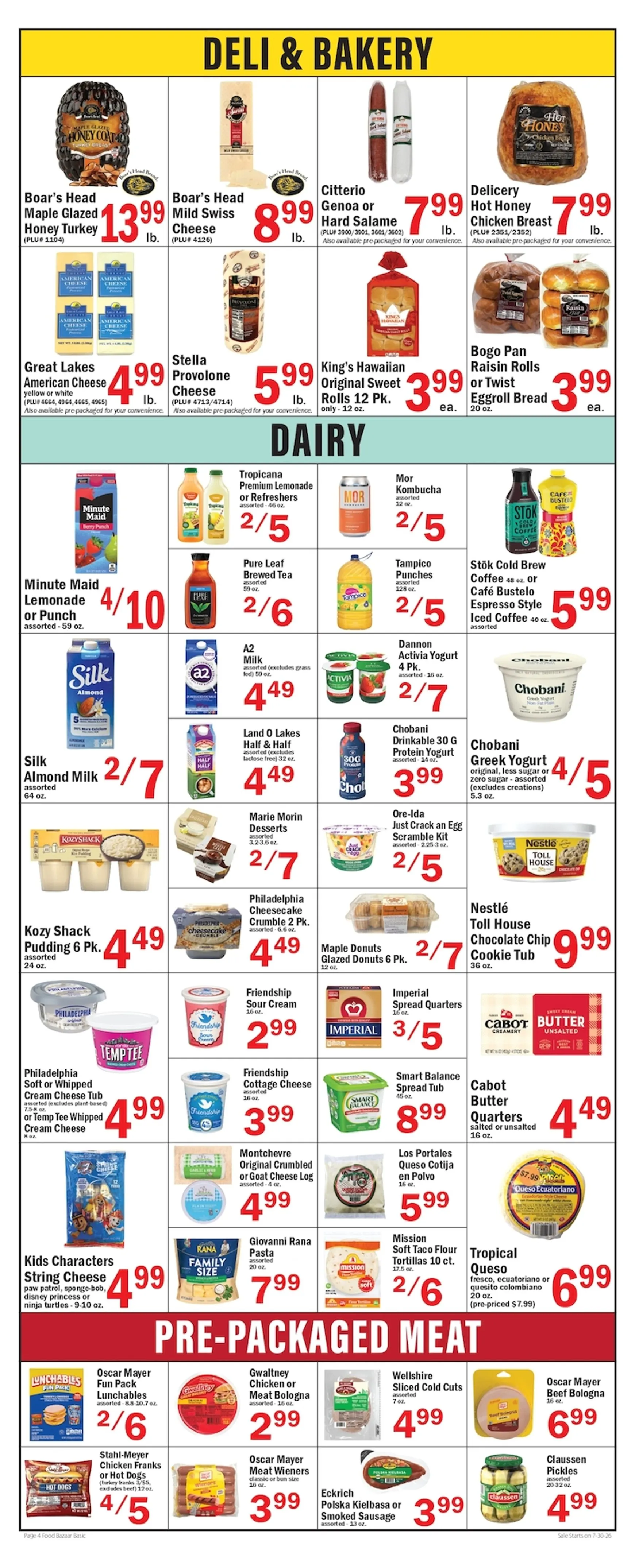 Weekly ad Food Bazaar Supermarket - Summer Cash Giveaway from July 30 to August 5 2026 - Page 4