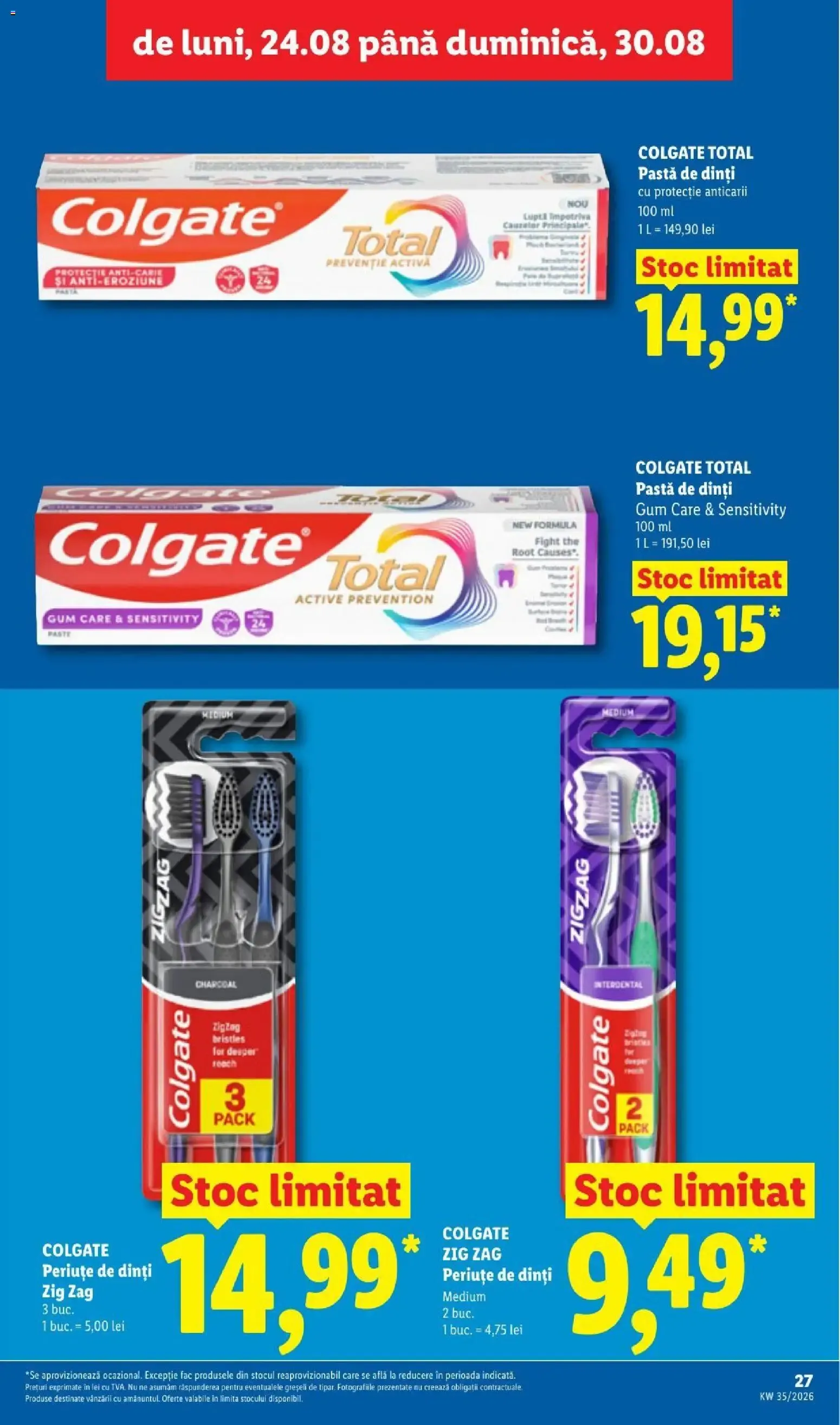 Catalog LIDL: Ieftin și înainte, și după ziua de salariu (Ofertas del 24 al 30 de agosto de 2026) de la 24 august până la 30 august 2026 - Revista Pagina 27