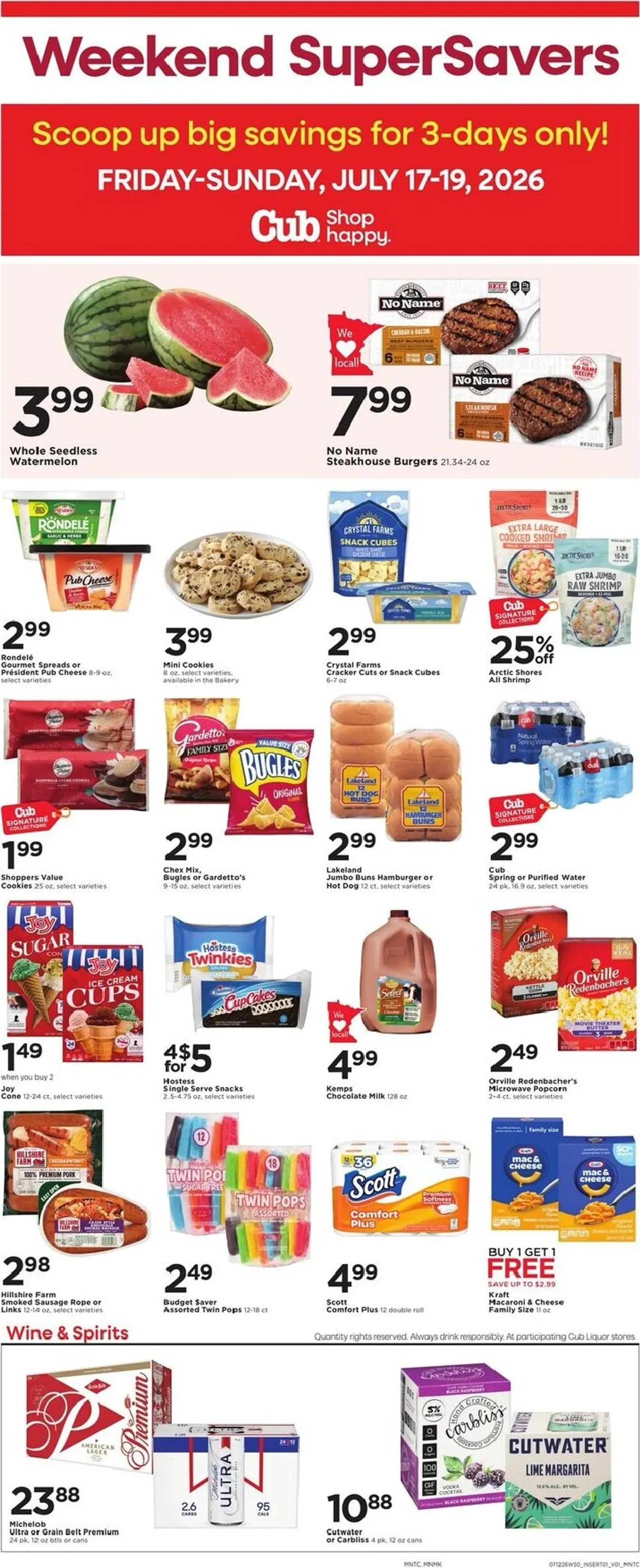 Weekly ad Current Cub leaflet valid from Sunday 07/12/2026 to Saturday 07/18/2026 from July 12 to July 18 2026 - Page 3