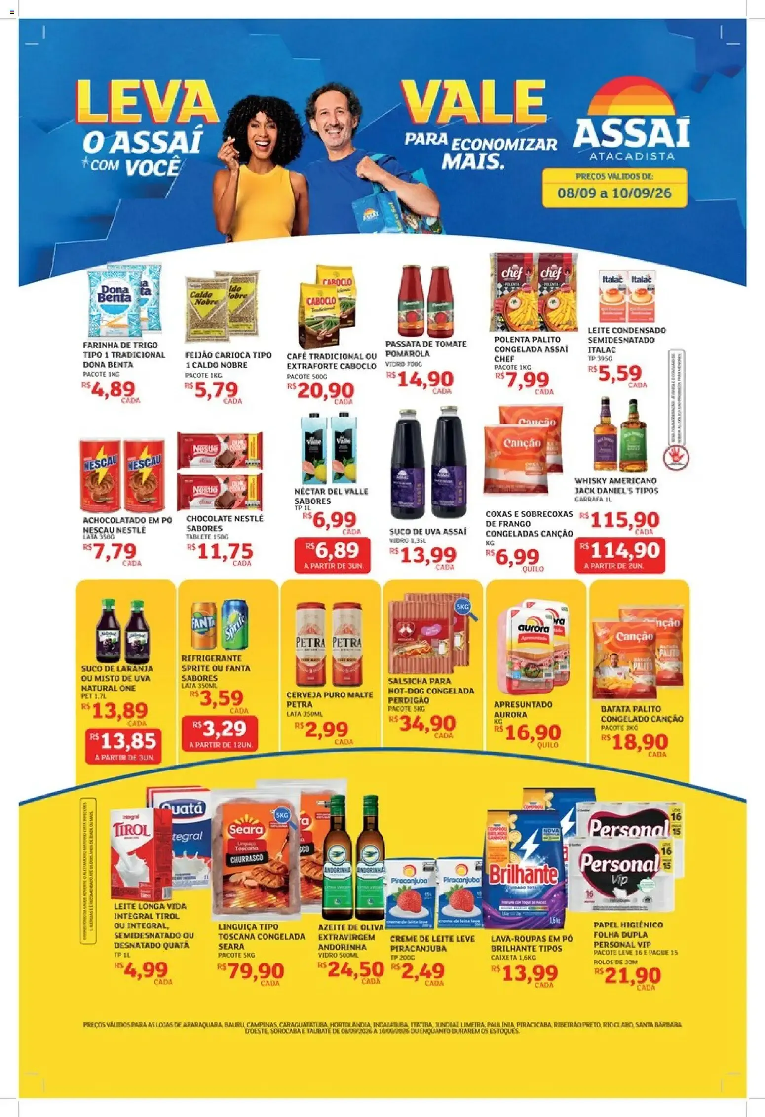 Encarte de Assaí Atacadista ofertas - SP de 08/09/2026 | Promoções Online 8 de setembro até 10 de setembro 2026 - Pagina 1