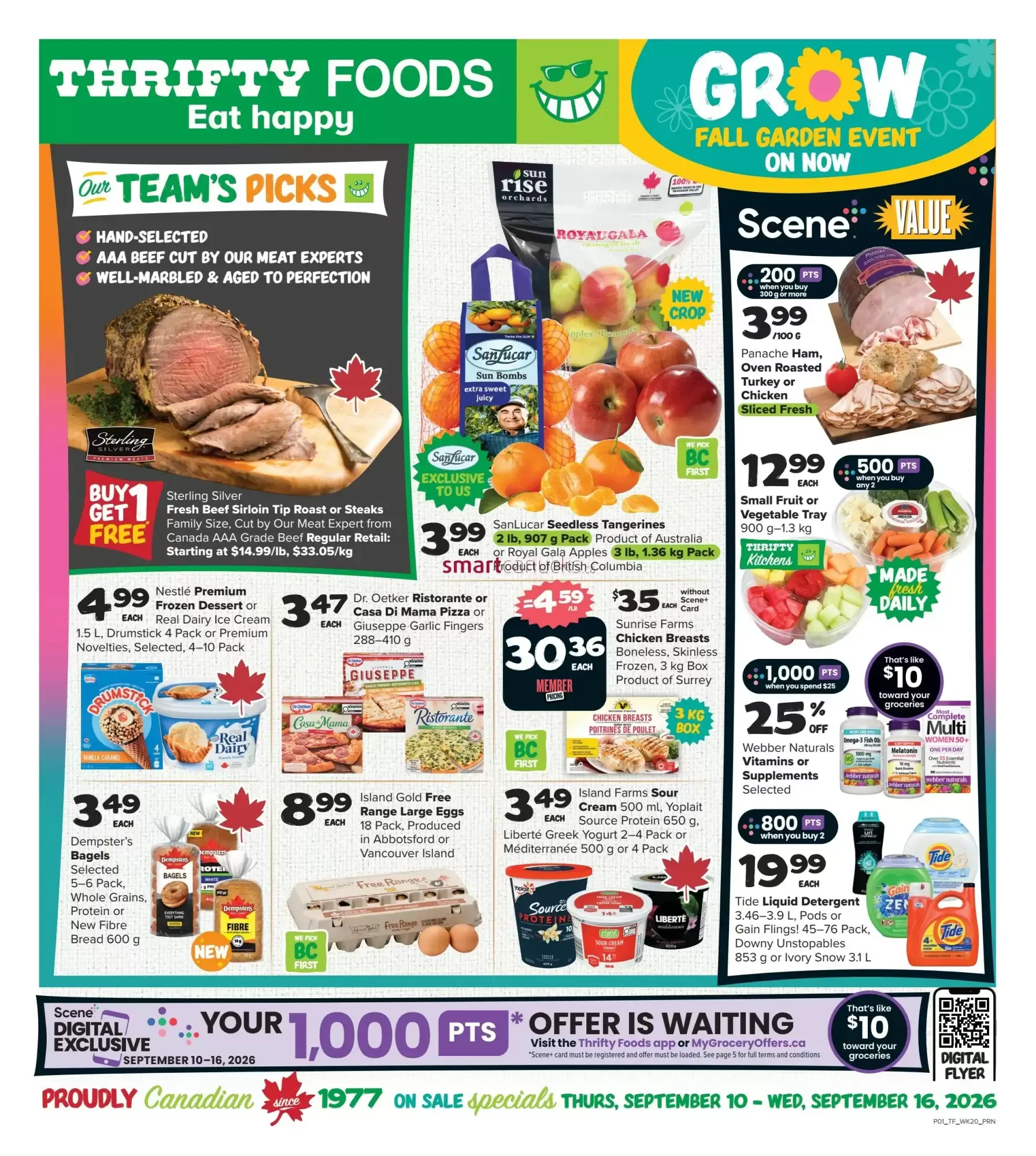 Thrifty Foods Digital Flyer from September 10 to September 16 2026 - flyer page 1
