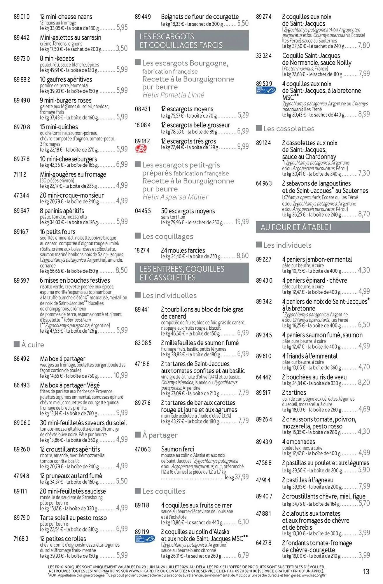 Picard Catalogue Du 29/06/2026 au 13/09/2026 du 29 juin au 13 septembre 2026 - Catalogue page 13