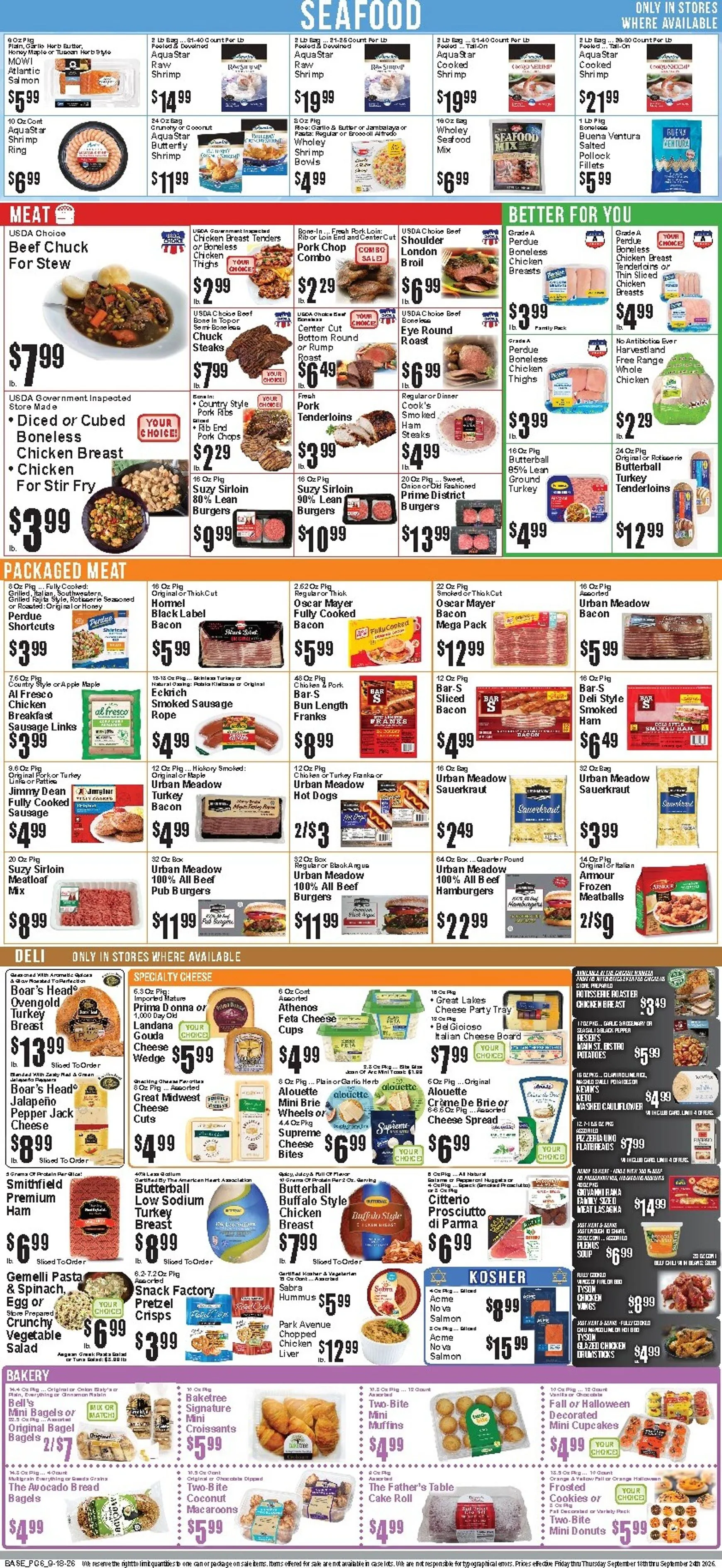 Weekly ad Current Food Universe leaflet valid from Friday 09/18/2026 to Thursday 09/24/2026 from September 18 to September 24 2026 - Page 7