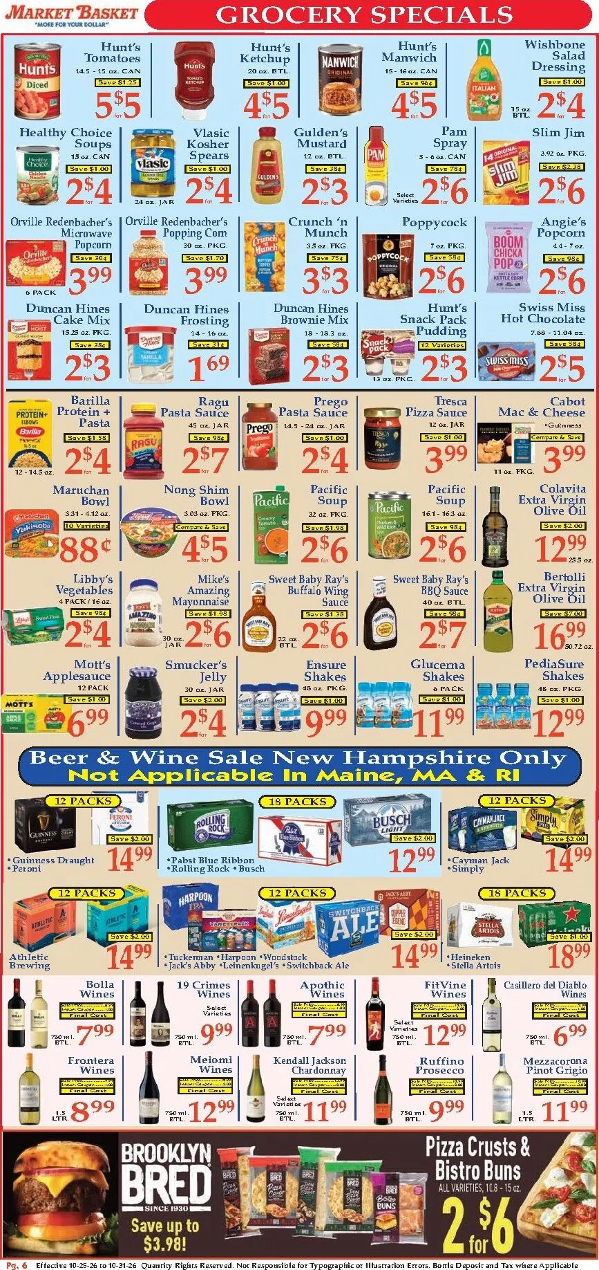 Weekly ad Current Market Basket leaflet valid from Sunday 10/25/2026 to Saturday 10/31/2026 from October 25 to October 31 2026 - Page 6