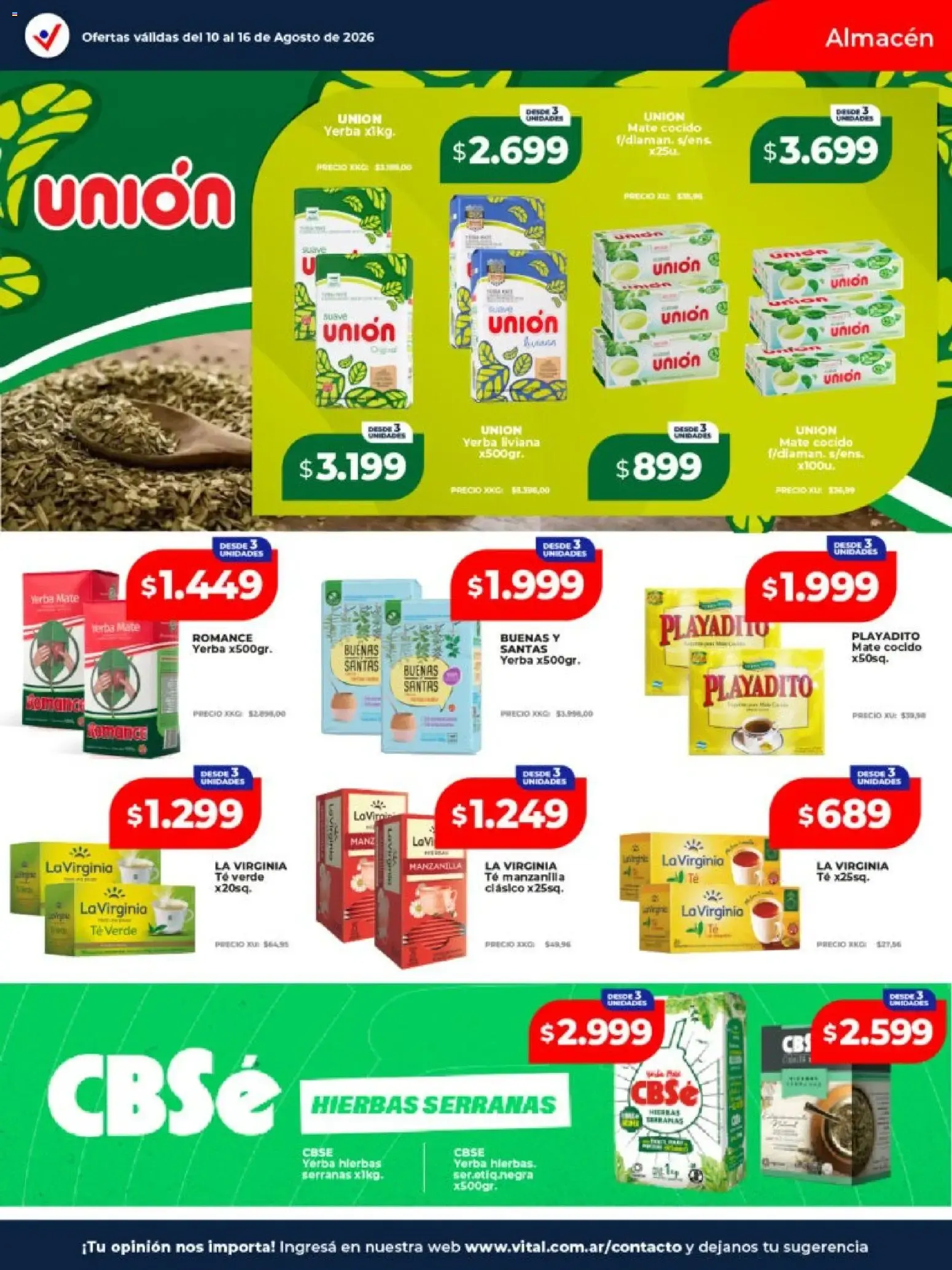 Ofertas de Vital - Ofertas Abasto || del 10/08/2026 - 16/08/2026 || Catálogo 10 de agosto al 16 de agosto 2026 - Página 20 del catálogo