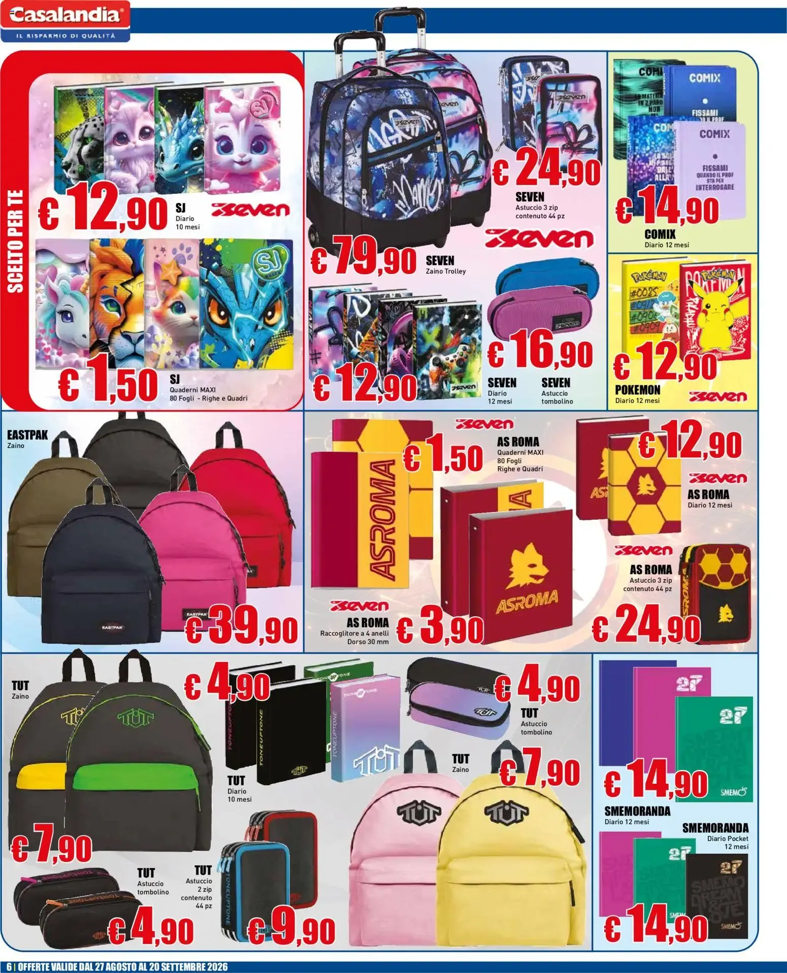 LA SCUOLA DEL RISPARMIO Casalandia da 27 agosto a 20 settembre di 2026 - Pagina del volantino 6
