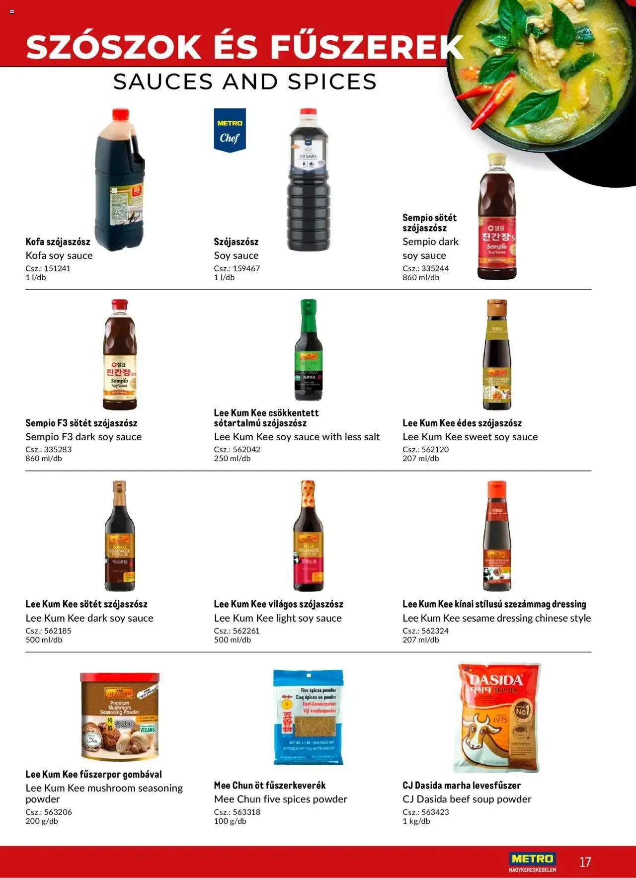 Katalógus ÁZSIAI ÍZEK A TÁVOL-KELET KONYHÁJA / ASIA FLAVORS OF THE ORIENT május 2.-tól december 31.-ig 2026. - Oldal 17