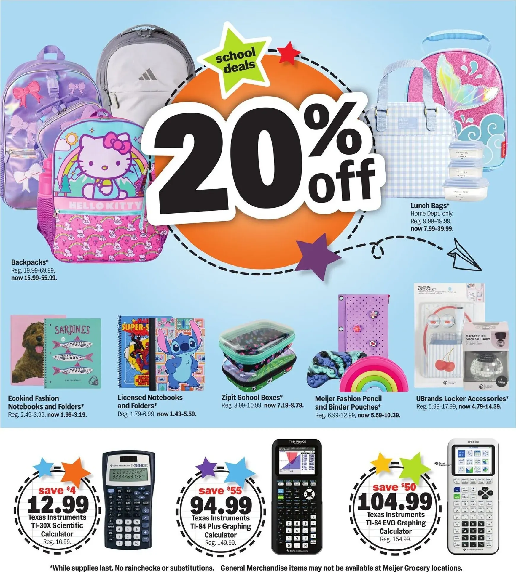Weekly ad Future Meijer - School deals under $1 flyer valid from Wednesday 08/12/2026 to Tuesday 08/25/2026 from August 12 to August 25 2026 - Page 4