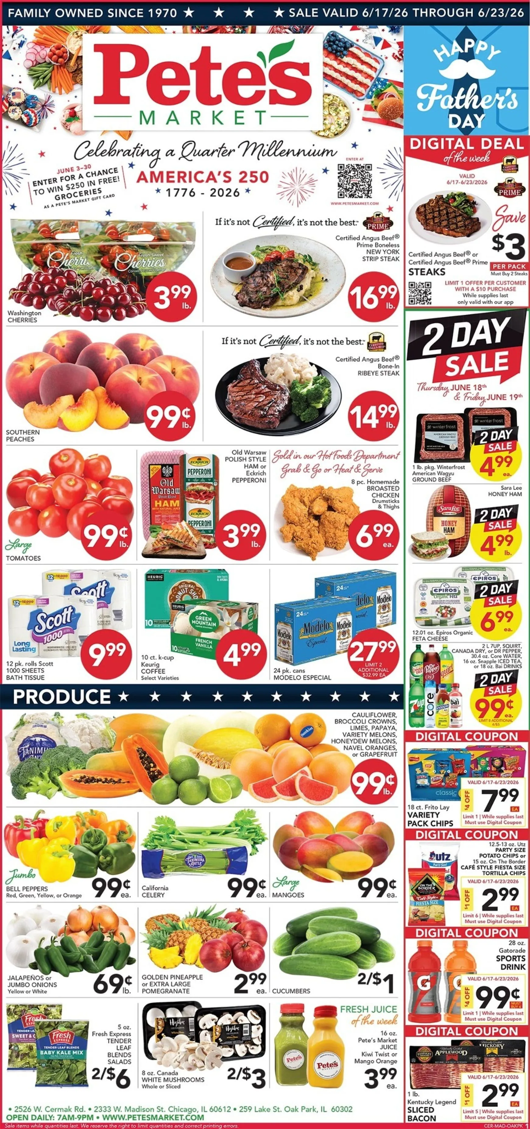 Weekly ad Current Pete's Fresh Market - Cermak & Rockwell leaflet valid from Wednesday 06/17/2026 to Tuesday 06/23/2026 from June 17 to June 23 2026 - Page 1