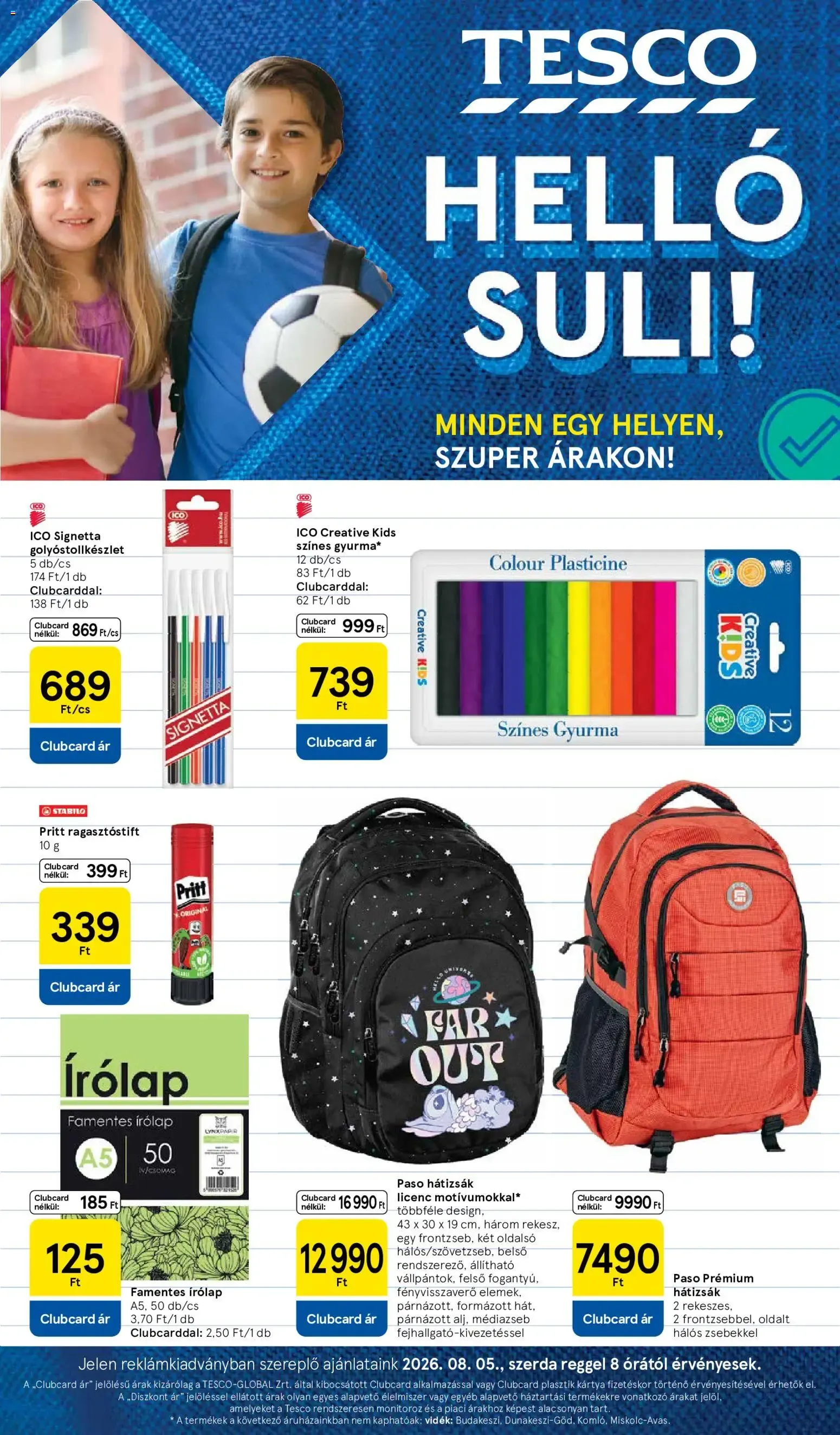Katalógus Tesco katalógus - 2026.08.05.-tól - online augusztus 5.-tól szeptember 13.-ig 2026. - Oldal 1