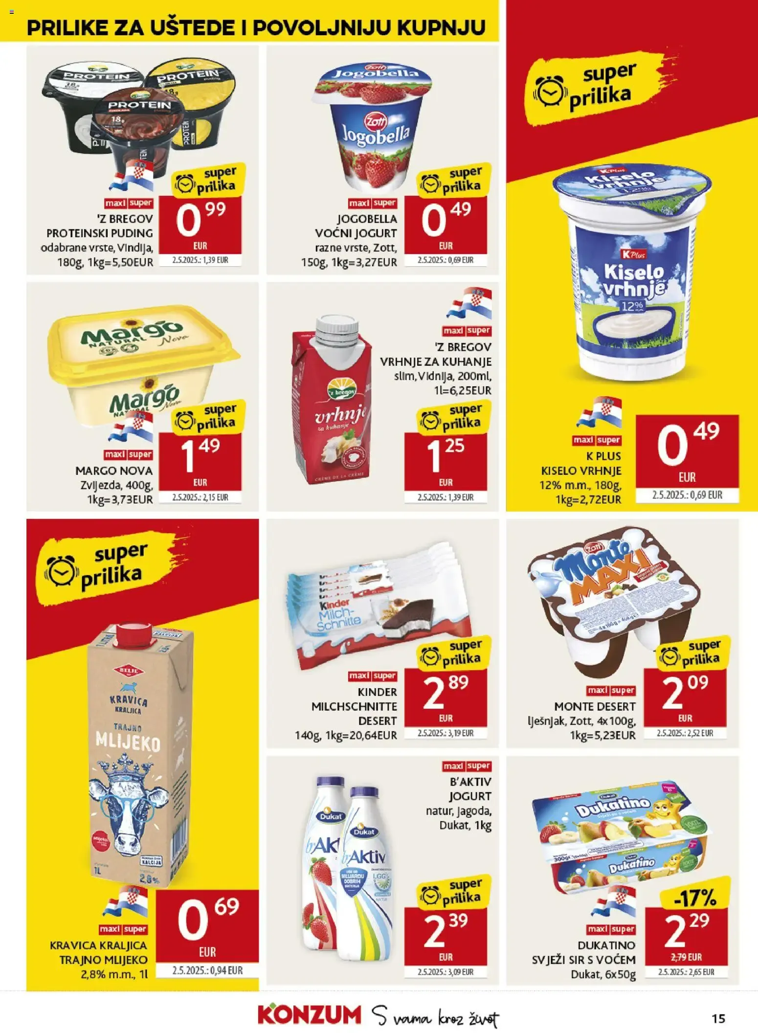 Katalog Konzum Katalog novi od 04.08.2026 na listanje > letak digitalni od 4. kolovoza do 11. kolovoza 2026. - Pregled Stranica 15