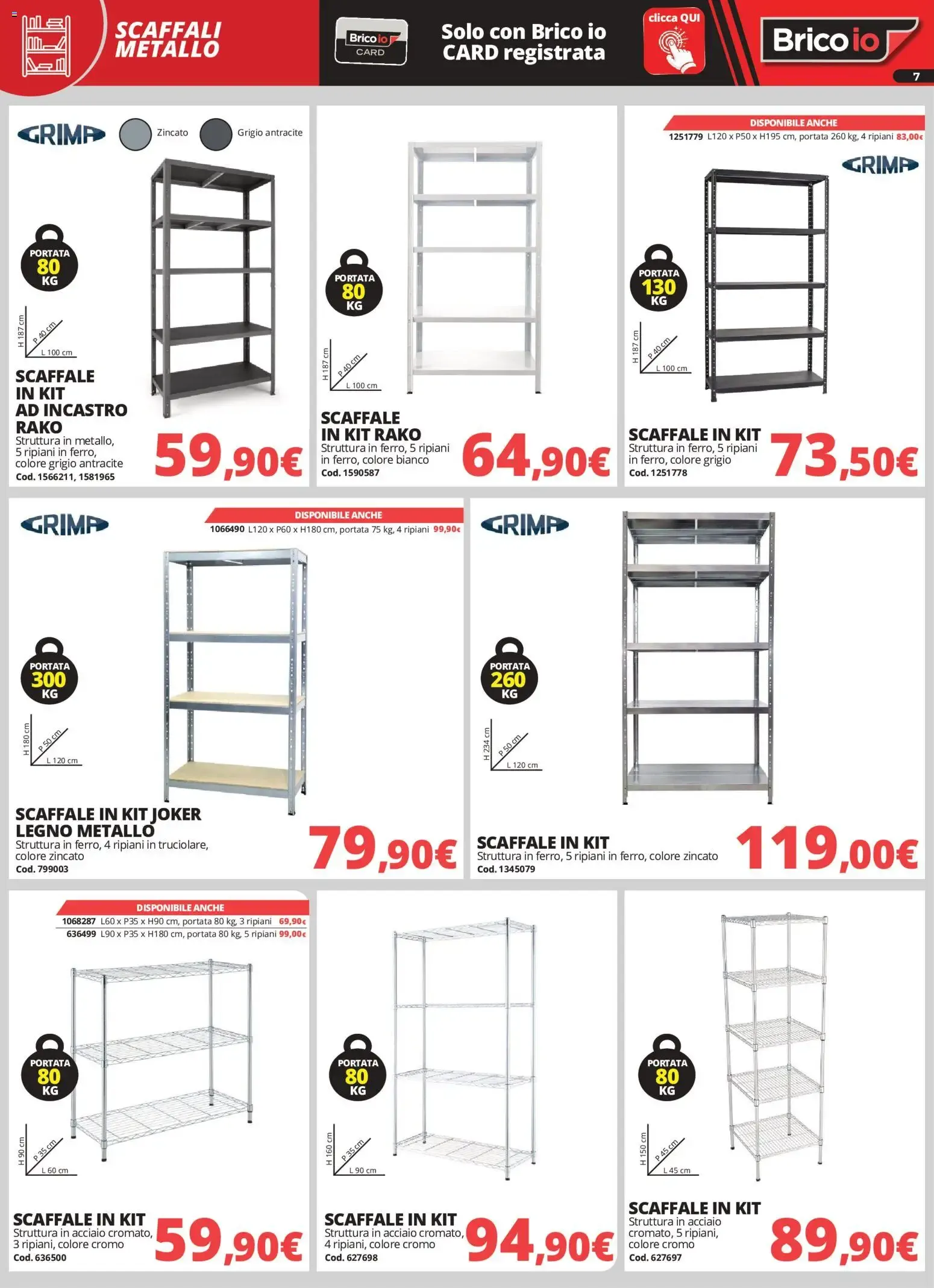 Nuovo Brico io volantino Sistemazione dal 28/09/2026 > offerte anteprima 🛍️ da 28 settembre a 2 novembre di 2026 - Pagina del volantino 7