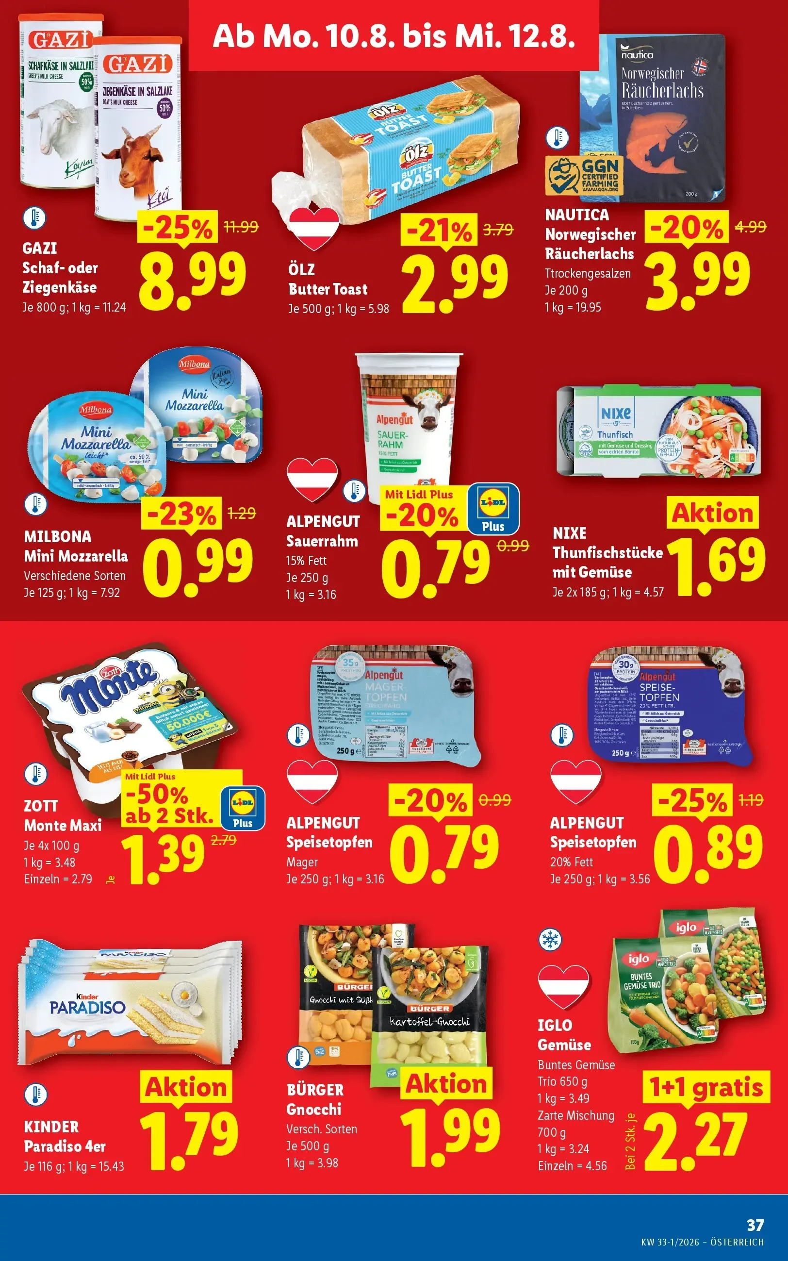 Lidl Plus Österreichs günstigste Preise von 6. August bis 8. August 2026 - Flugblätt seite 42