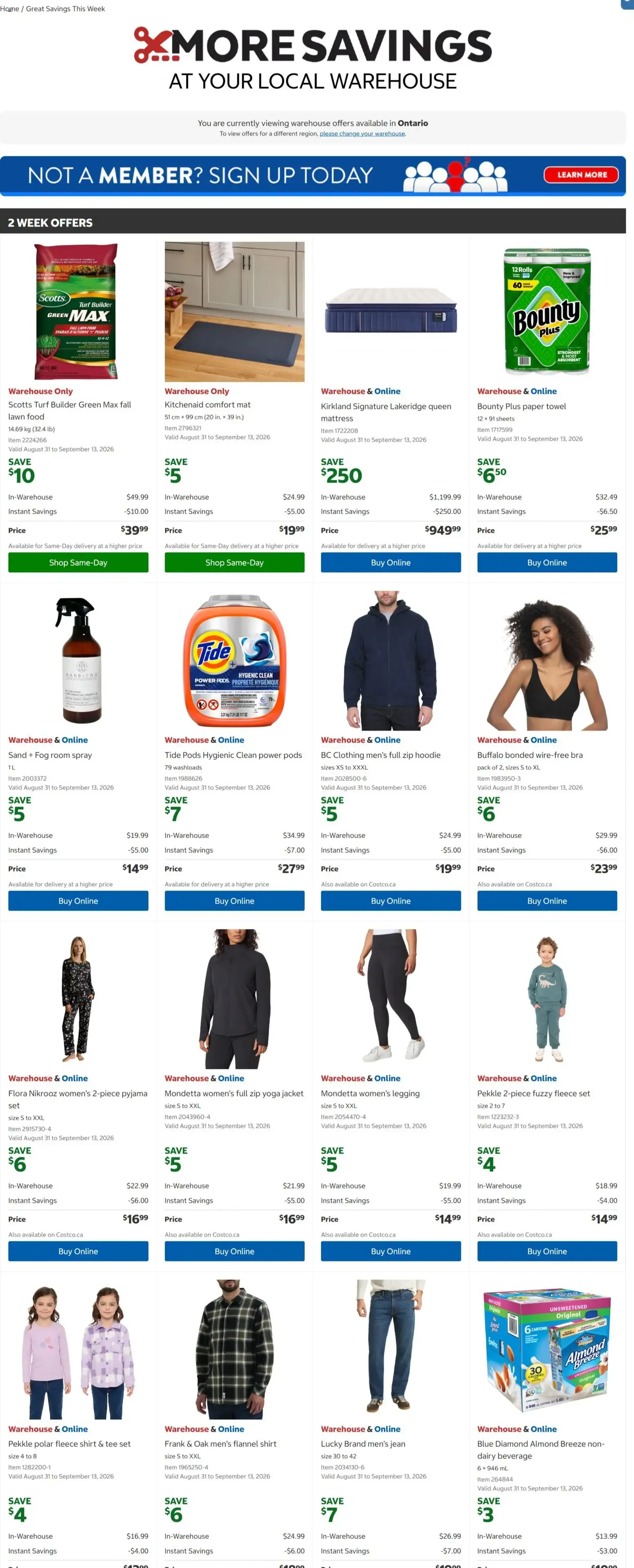 More Savings at Your Local Warehouse - 2 Week Offers