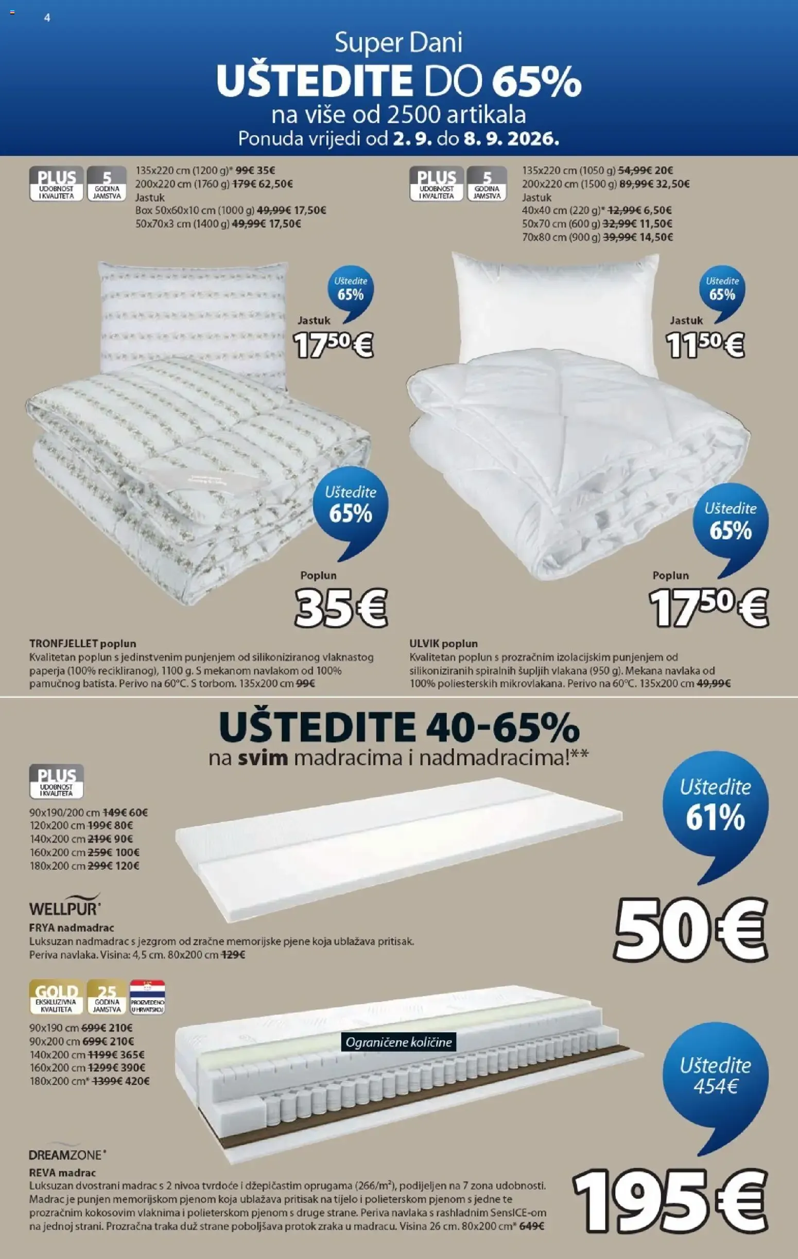 Katalog Izvrsna ponuda za vaš dom od 2. rujna do 13. listopada 2026. - Pregled Stranica 4
