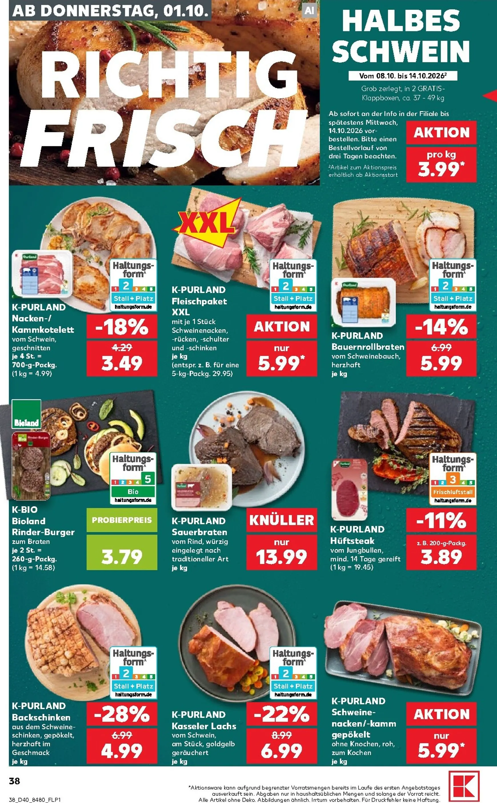 Neuer Kaufland Prospekt – von Donnerstag 01.10.2026 bis Mittwoch 07.10.2026 von 1. Oktober bis 7. Oktober 2026 - Prospekt seite 39
