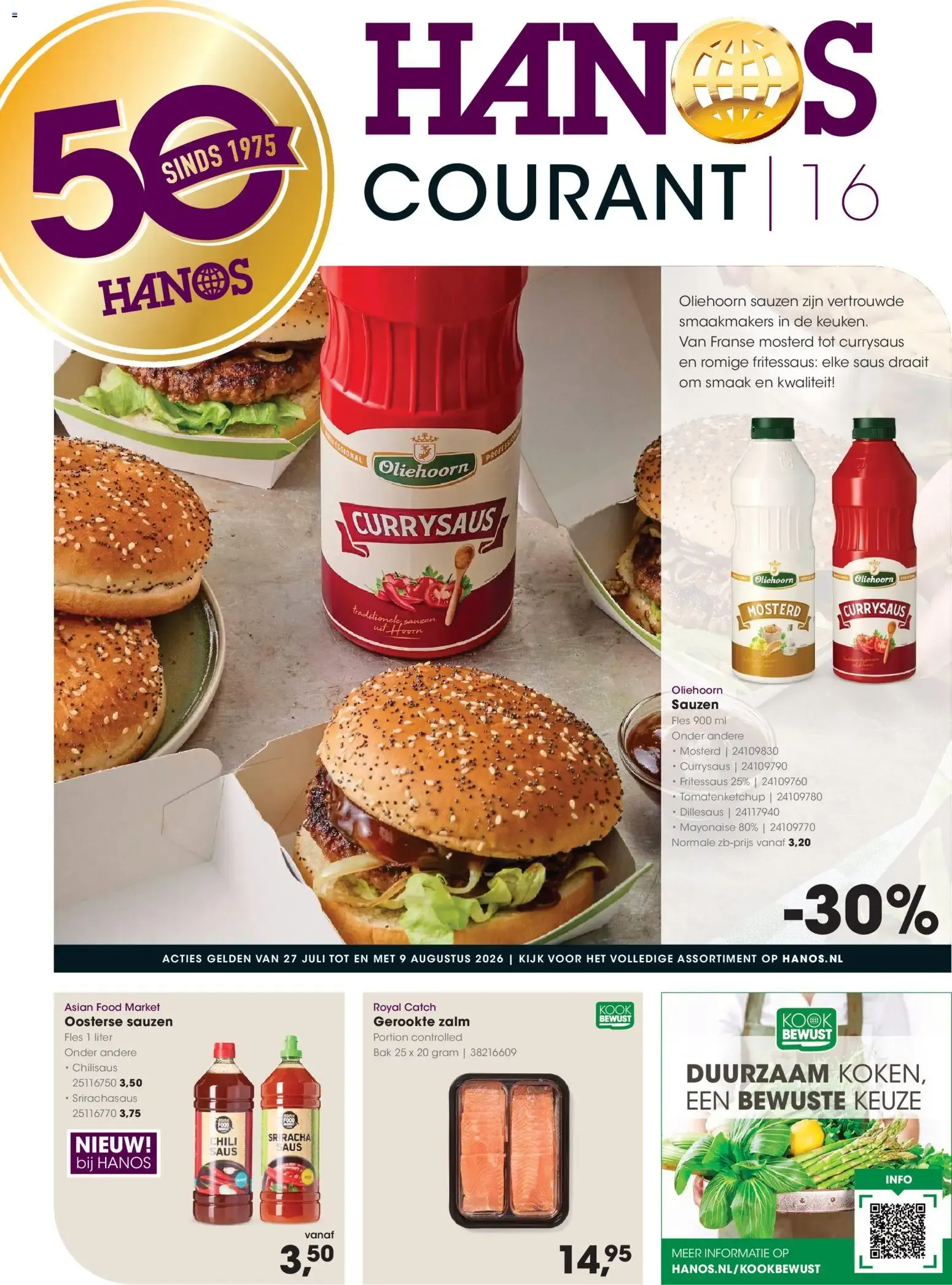 Hanos Courant van 27 juli tot 9 augustus 2026 - Folder pagina 1
