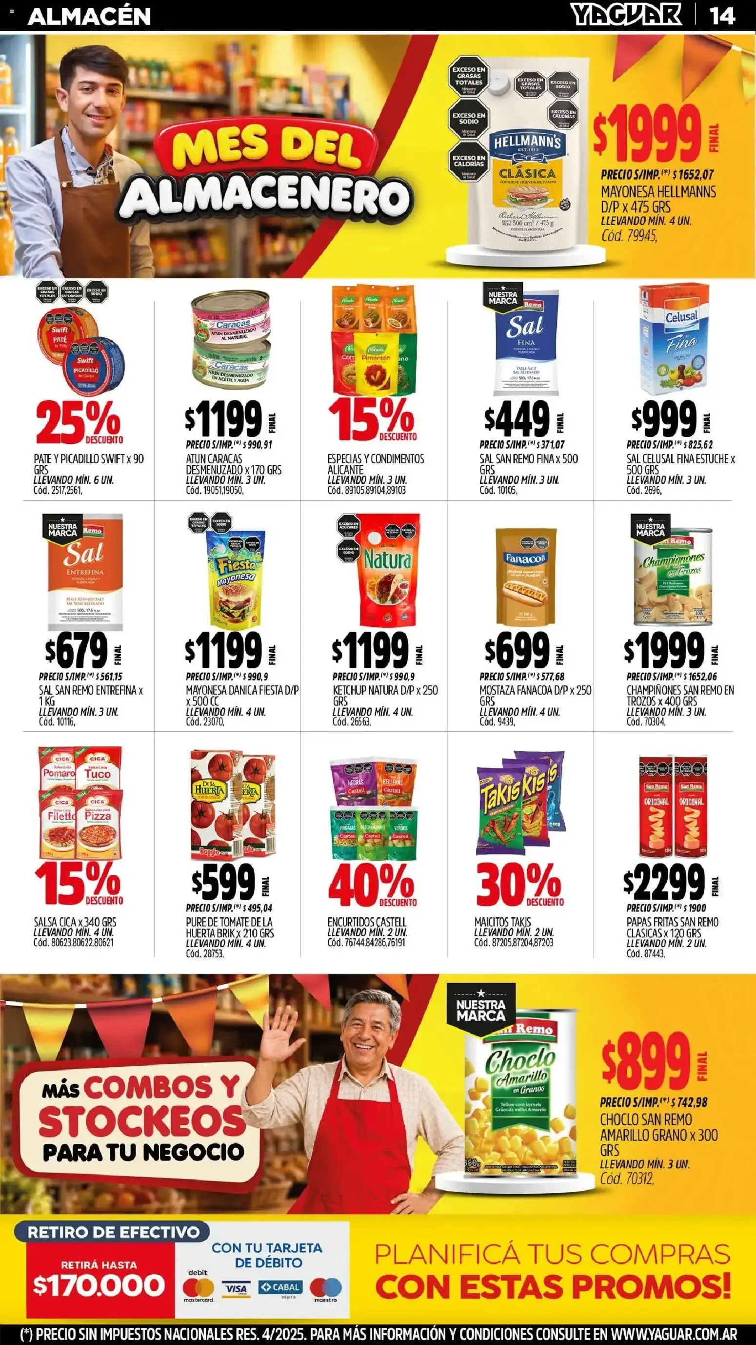 Ofertas de Mayorista Yaguar - Mes del Almacenero - San Juan 31 de agosto al 5 de septiembre 2026 - Página 14 del catálogo