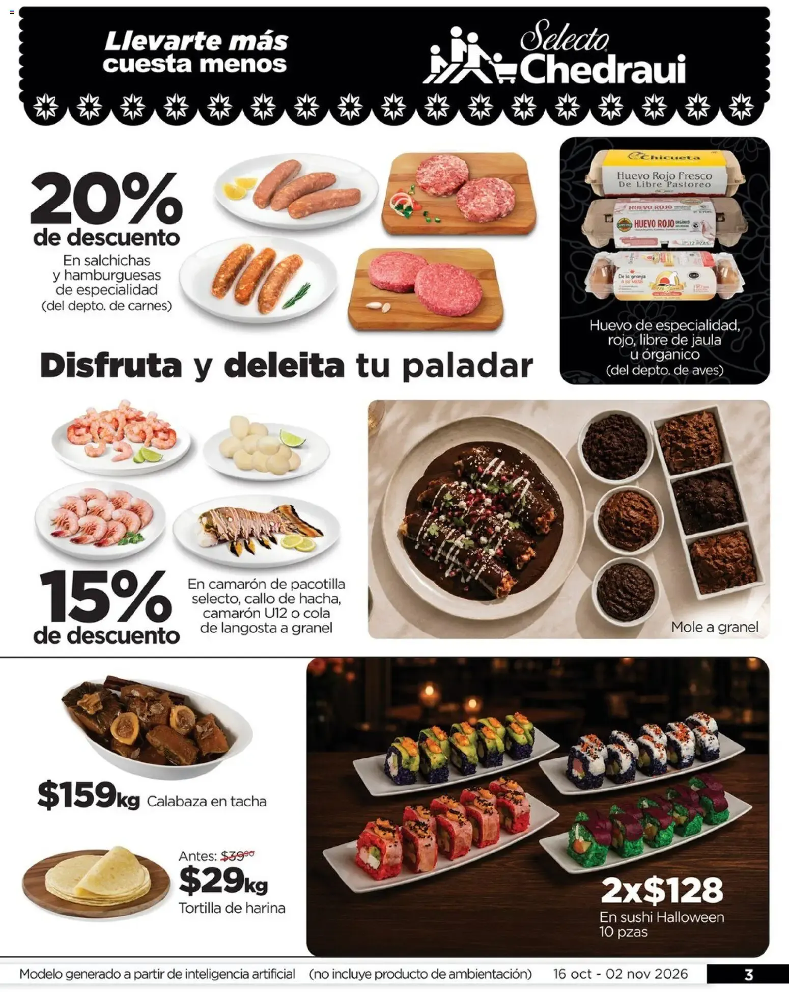 Catálogo de Chedraui folleto Llevarte más cuesta menos (16/10/2026 - 02/11/2026) - catálogo en línea 16 de octubre al 2 de noviembre 2026 - Pagina 3
