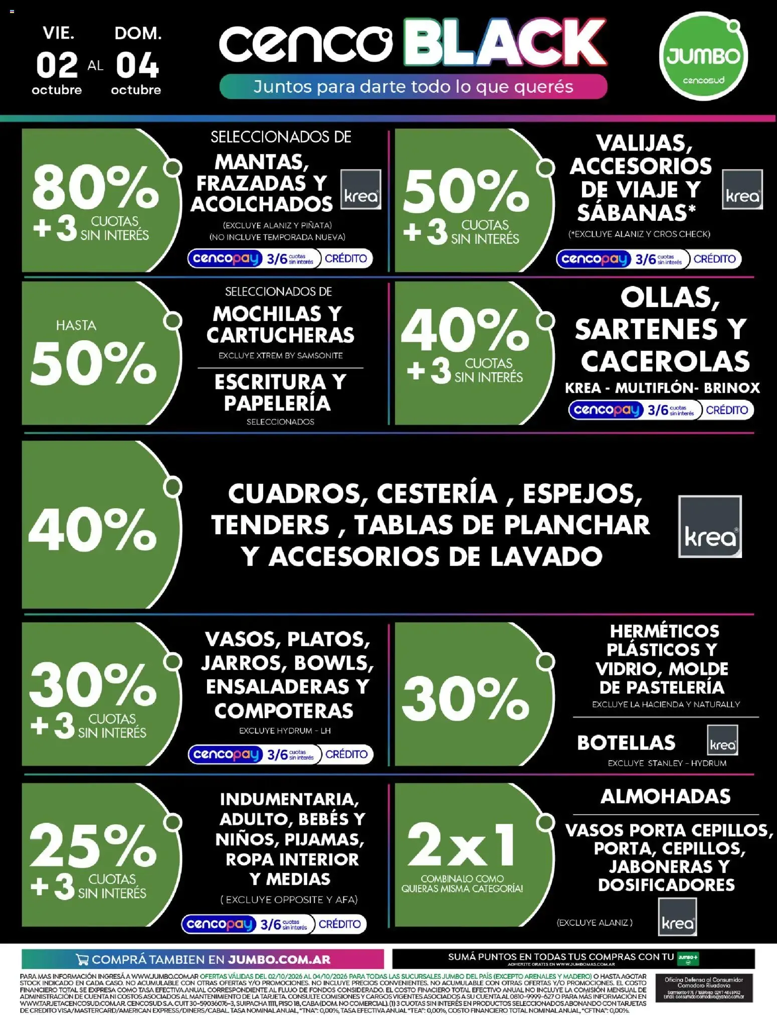 Ofertas de Jumbo - Cenco Black Electro y Hogar del 02/10/2026 - 04/10/2026 2 de octubre al 4 de octubre 2026 - Página 2 del catálogo