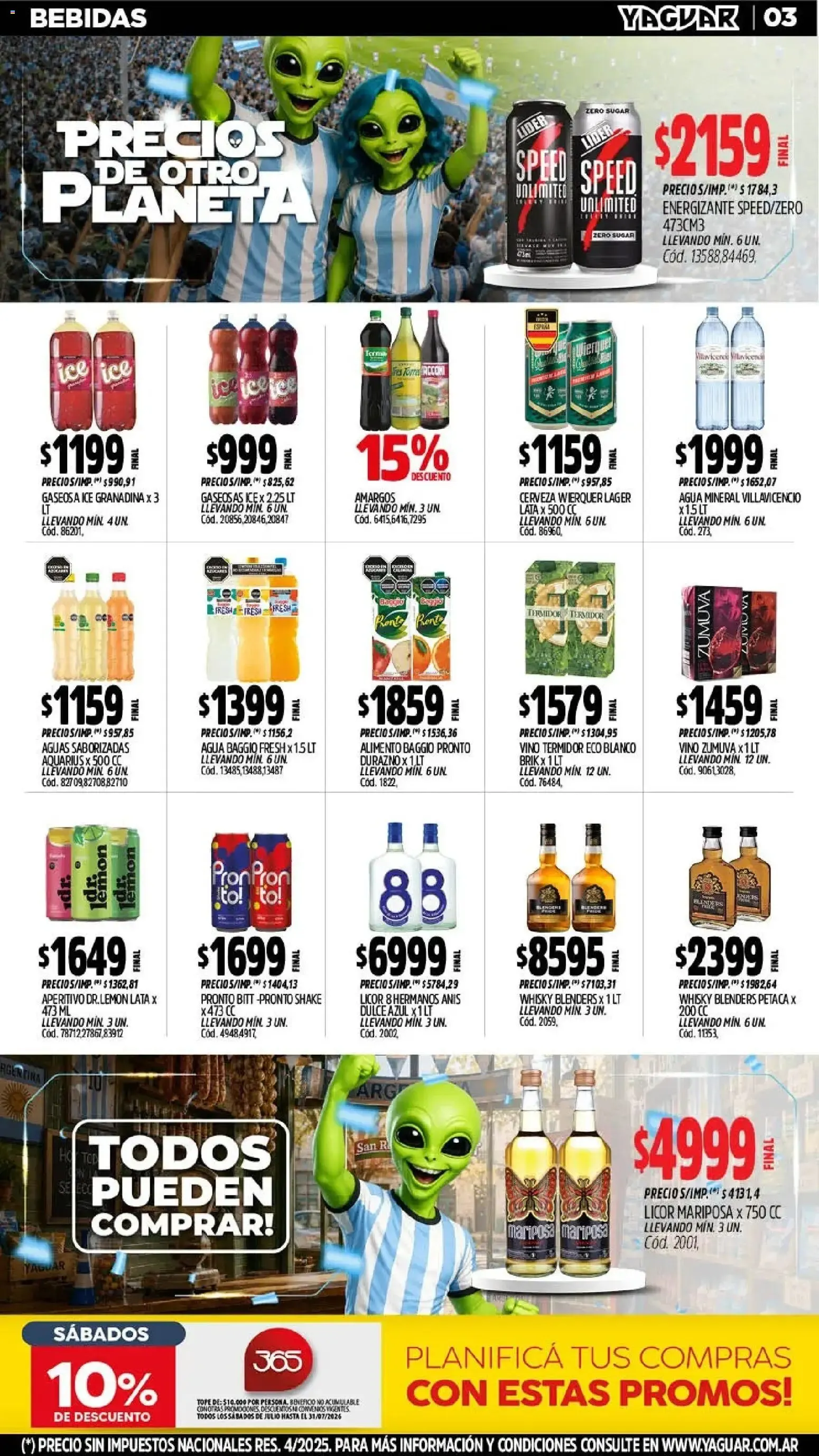 Ofertas de Mayorista Yaguar - Precios de Otro Planeta 6 de julio al 12 de julio 2026 - Página 5 del catálogo