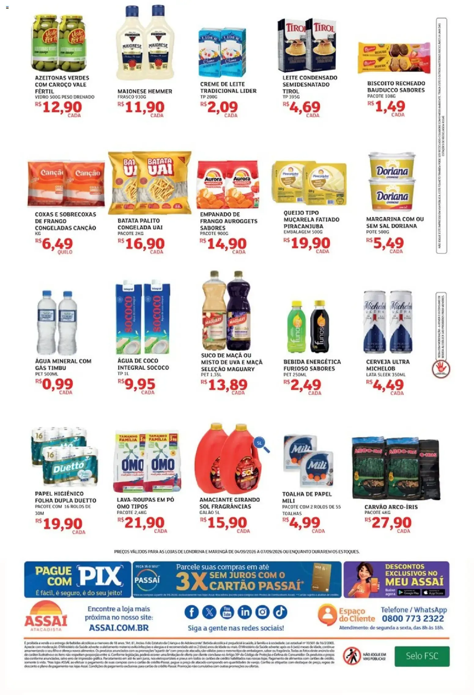 Encarte de Assaí Atacadista ofertas - PR de 04/09/2026 | Promoções Online 4 de setembro até 7 de setembro 2026 - Pagina 2