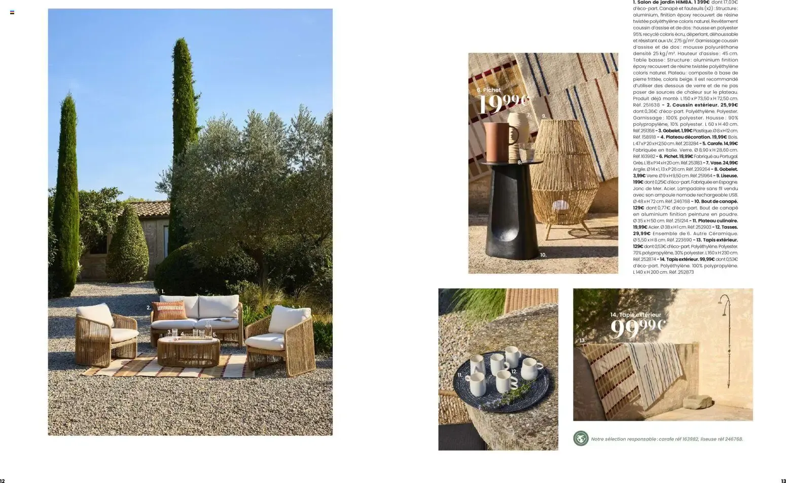 Maisons du Monde Évasion Estivale Collection Outdoor 2026 du 2 septembre au 31 décembre 2026 - Catalogue page 7