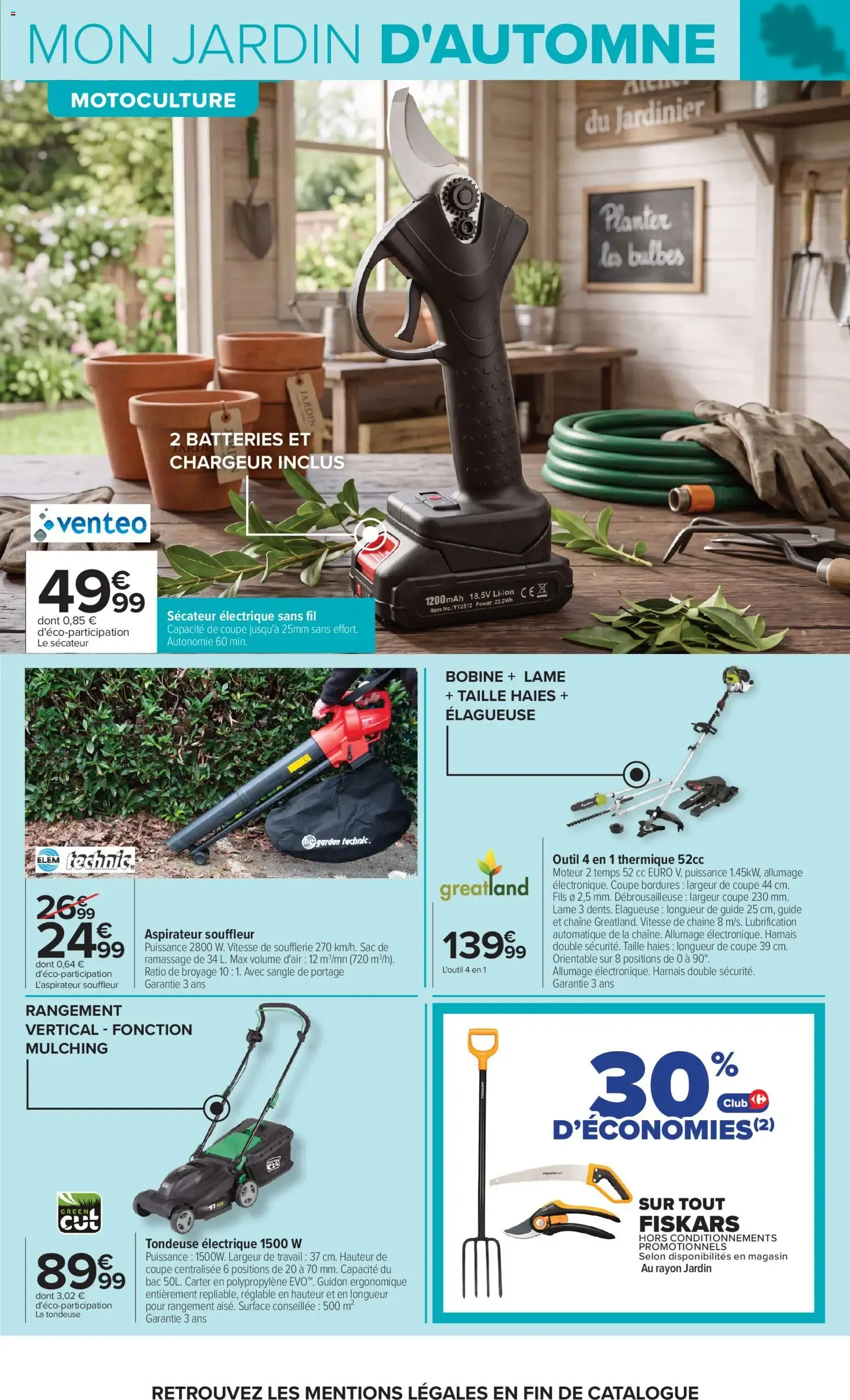Carrefour Jardin et bricolage à partir du 29/09/2026 - promo en ligne du 29 septembre au 12 octobre 2026 - Catalogue page 9