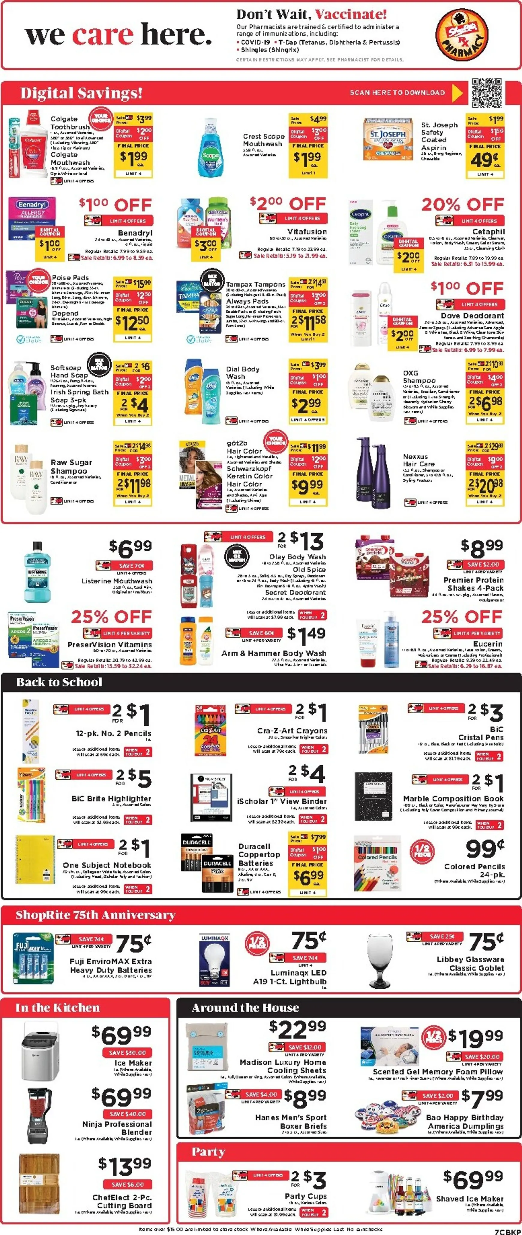 Weekly promotion Current ShopRite leaflet valid from Sunday 08/16/2026 to Saturday 08/22/2026 spanning from August 16 to August 22 2026 - Page 8 for Catalogue 365