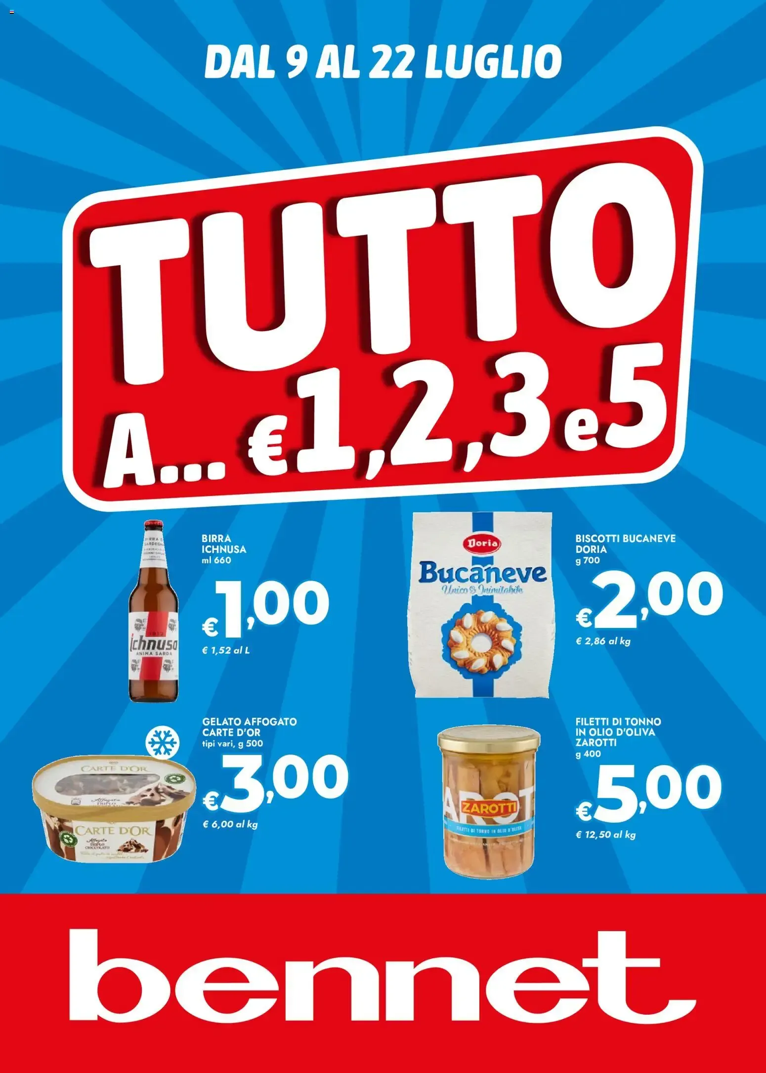 Tutto a... €1,2,3e5 da 9 luglio a 22 luglio di 2026 - Pagina del volantino 1