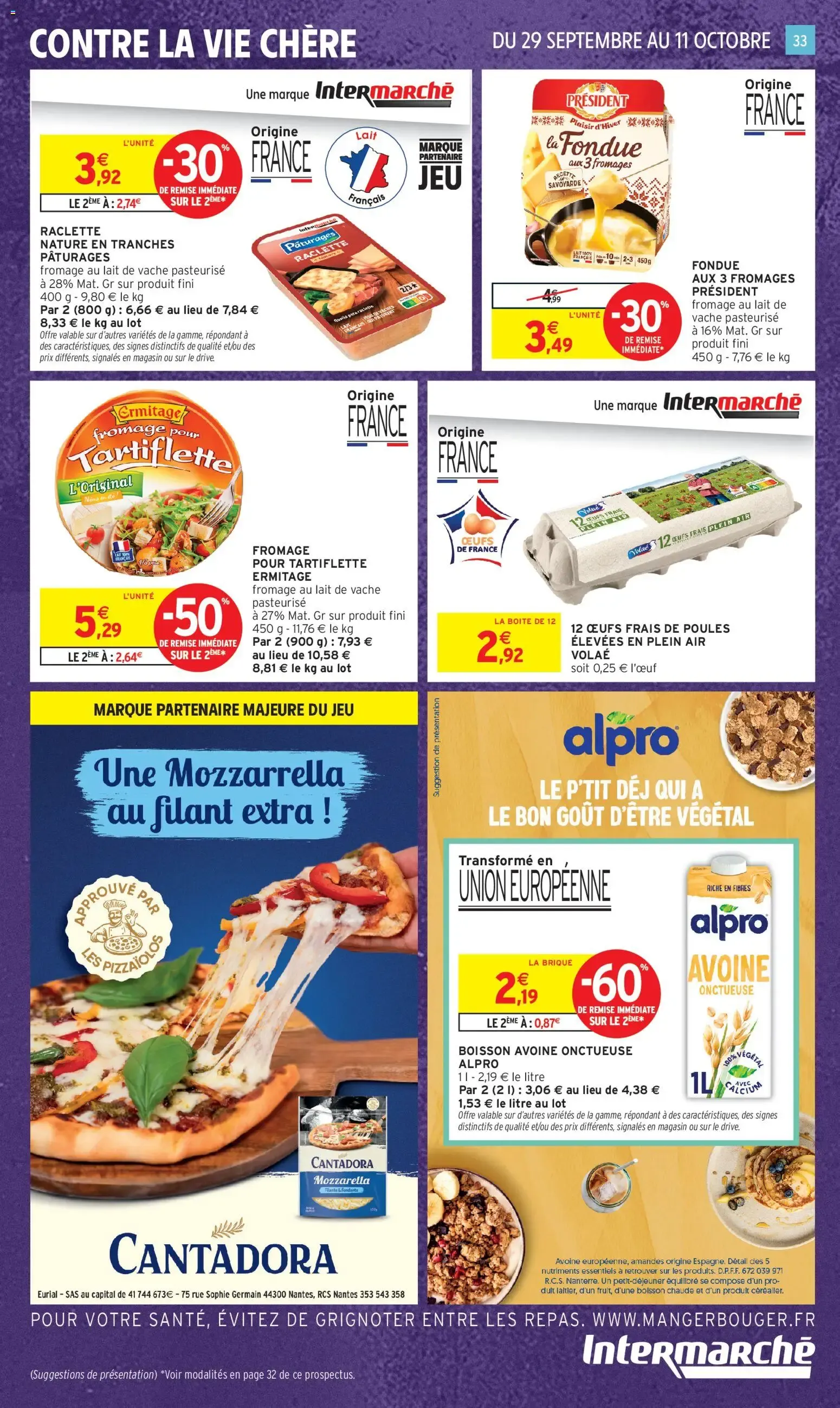 Intermarché - Anniversaire: 100% remboursés en bons d'achat du 29 septembre au 11 octobre 2026 - Catalogue page 25