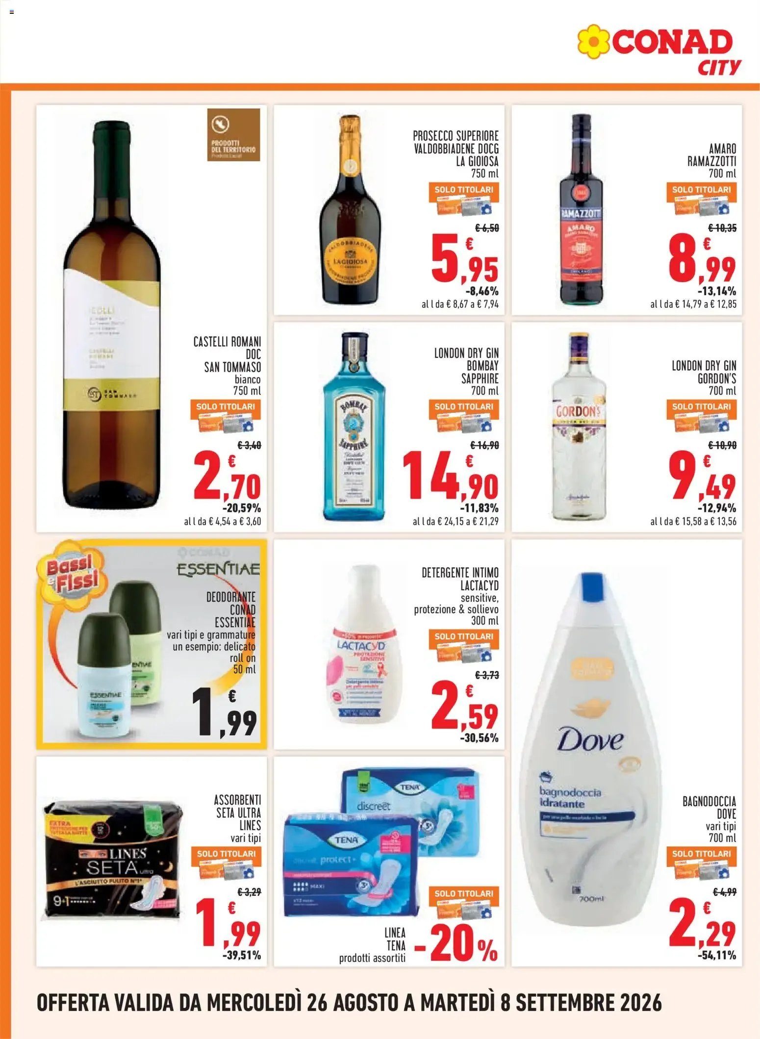 Conad City: I tuoi preferiti, al miglior prezzo da 26 agosto a 8 settembre di 2026 - Pagina del volantino 16