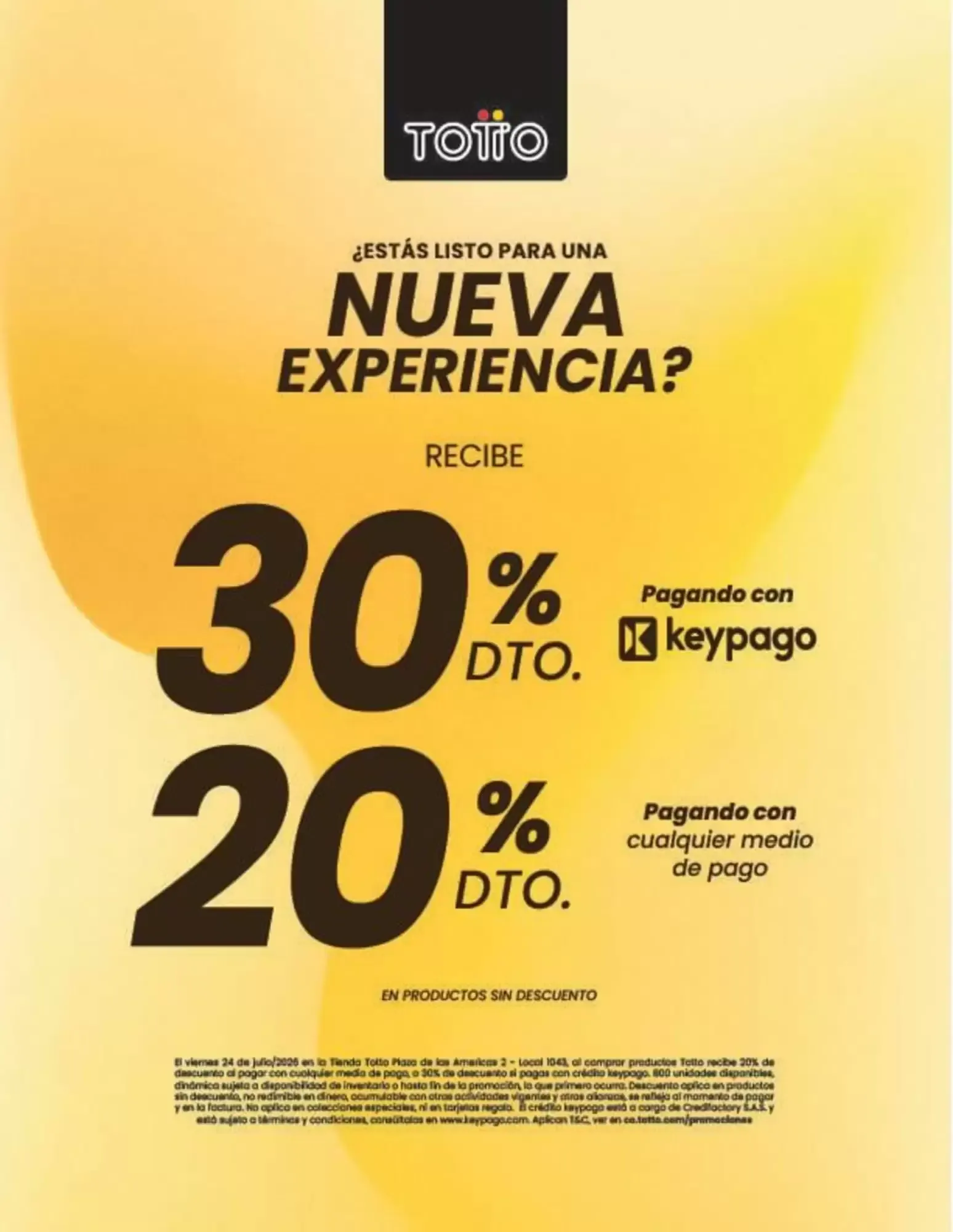 Catalogo de Promoción Totto: Nueva Experiencia con Descuentos 24 de julio al 16 de octubre 2026 - Pag 1