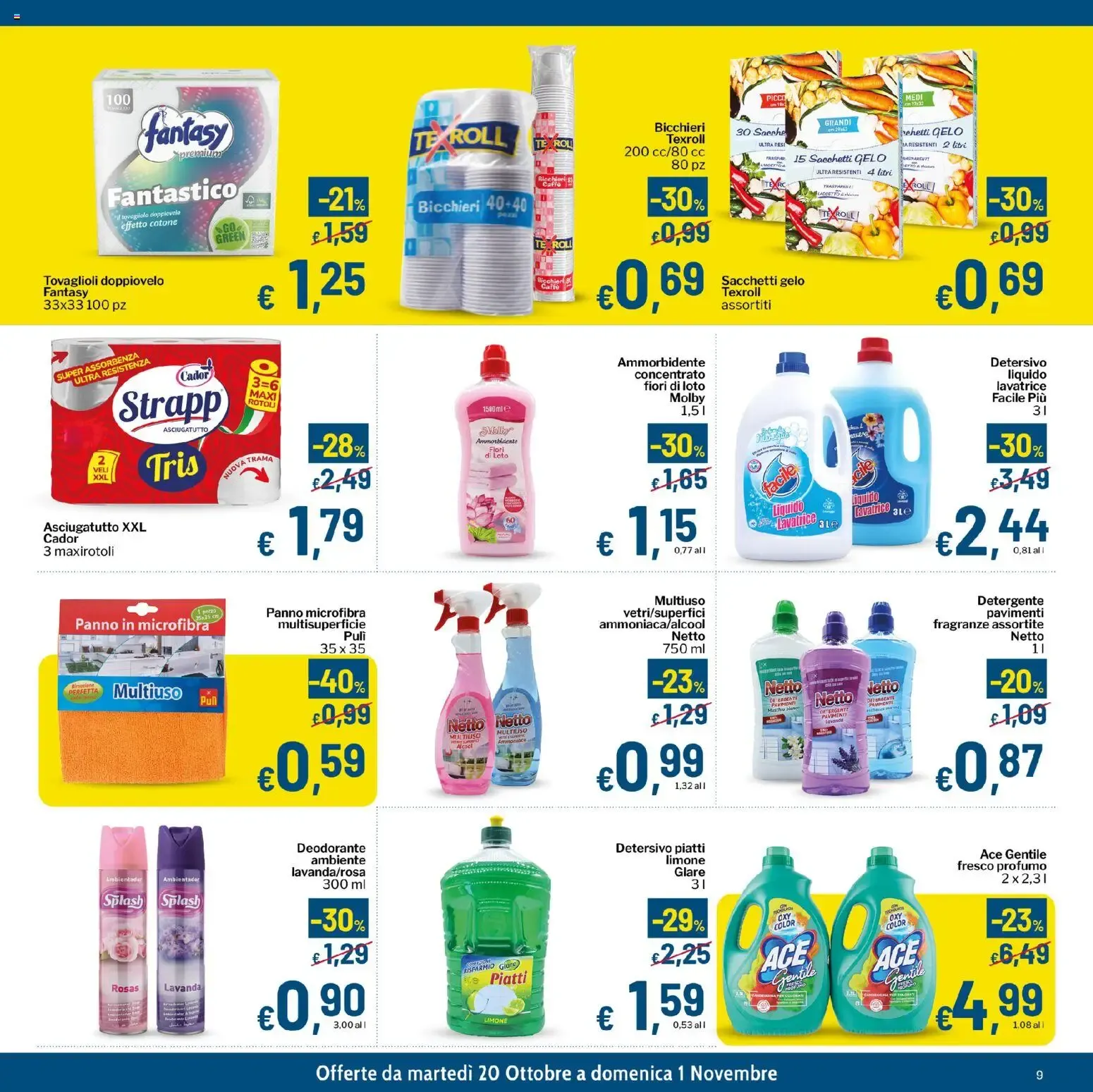 Qui Discount volantino dal 20/10/2026 - online Offerte da 20 ottobre a 1 novembre di 2026 - Pagina del volantino 9