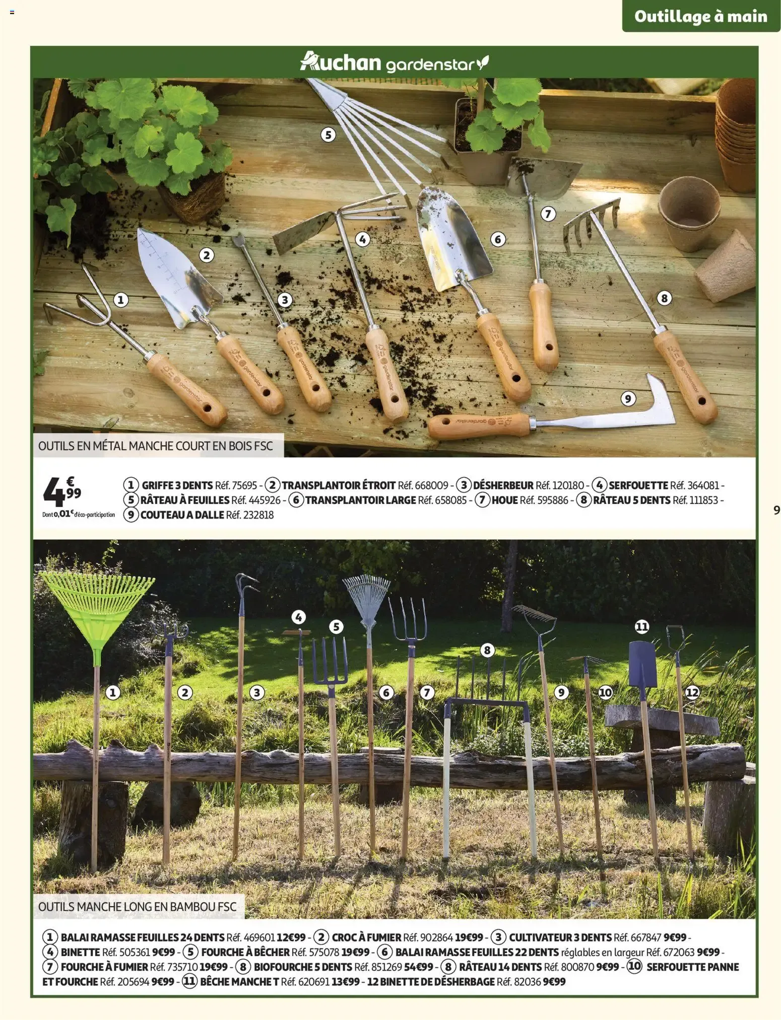 Auchan - Jardinage, meubles jardin à partir du 03/03/2026 - promo en ligne du 3 mars au 14 juin 2026 - Catalogue page 9