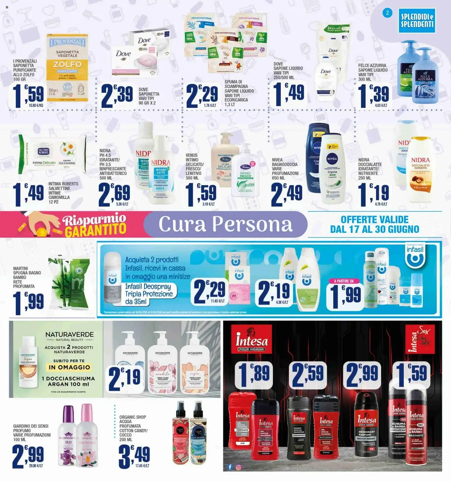 Splendidi e Splendenti volantino dal 17/06/2026 - online Offerte da 17 giugno a 30 giugno di 2026 - Pagina del volantino 2